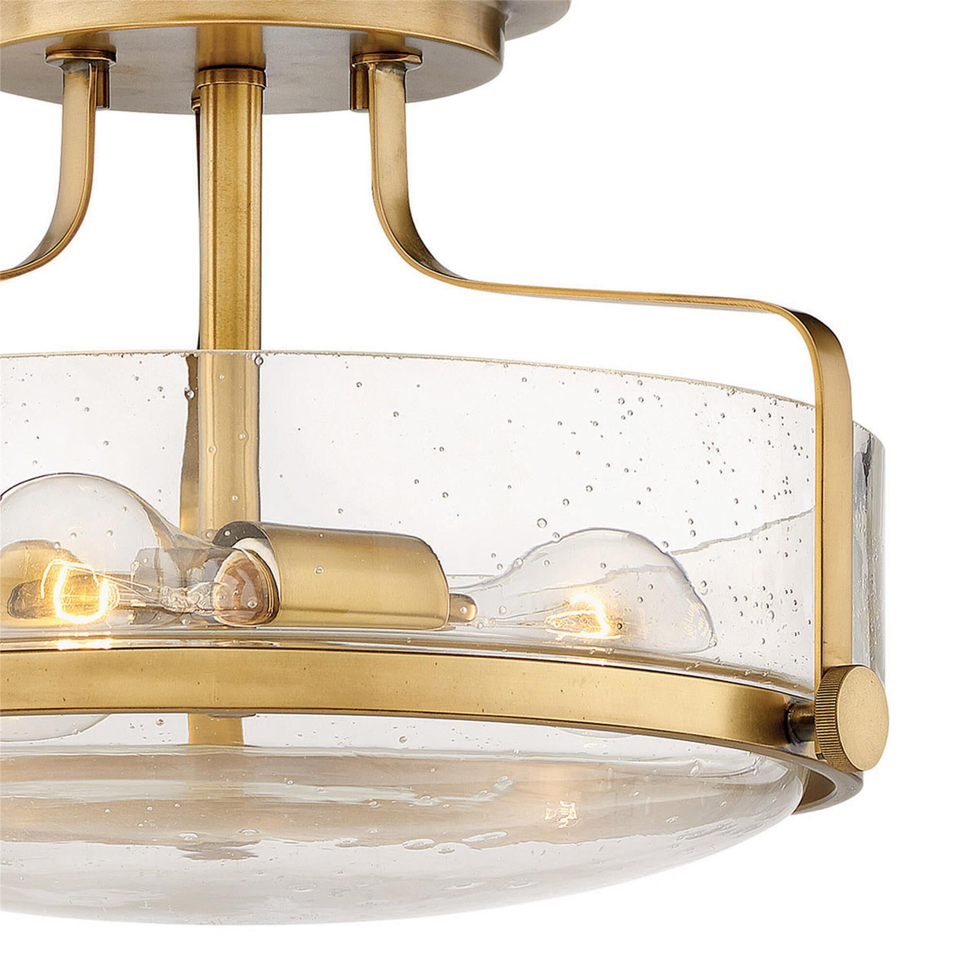 Harper 14 Inch 3 Light Semi Flush Mount,