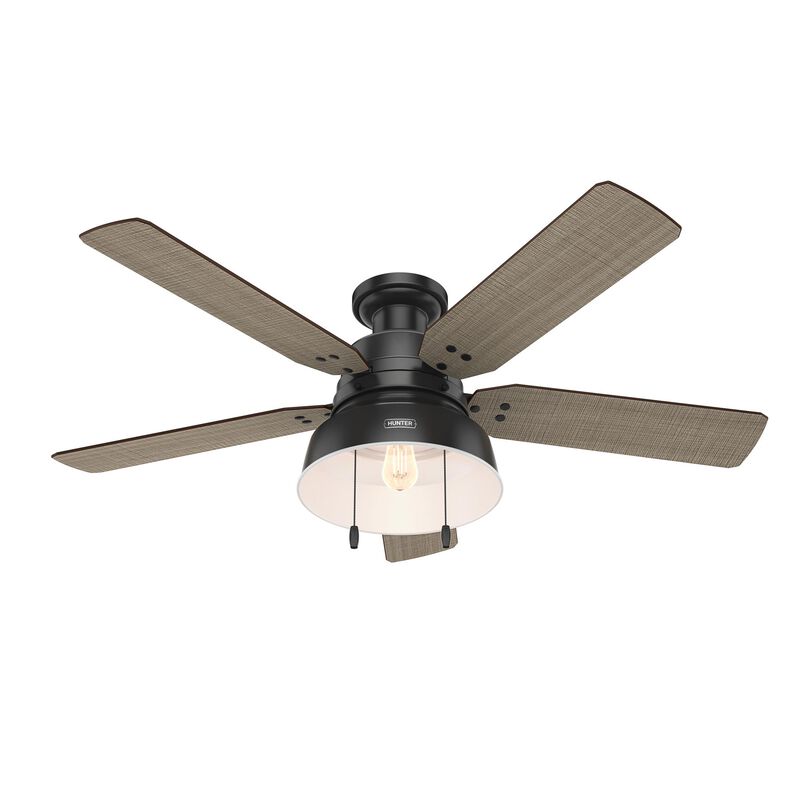 Mill Valley 52 Inch Flush Mount Fan with Light Kit by Hunter Fan