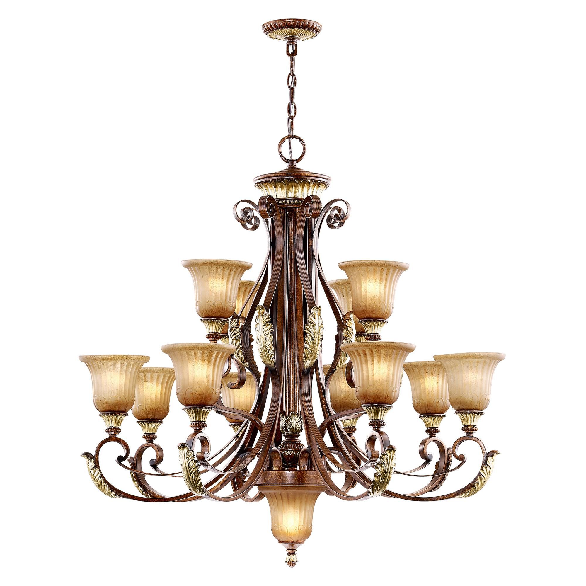 Villa Verona 40 Inch 13 Light Chandelier by Livex Lighting