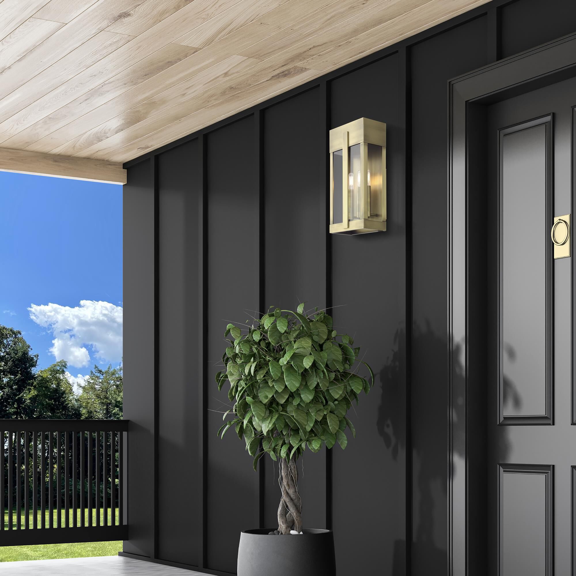 Berksford 9 Inch Outdoor Wall Light by Livex Lighting