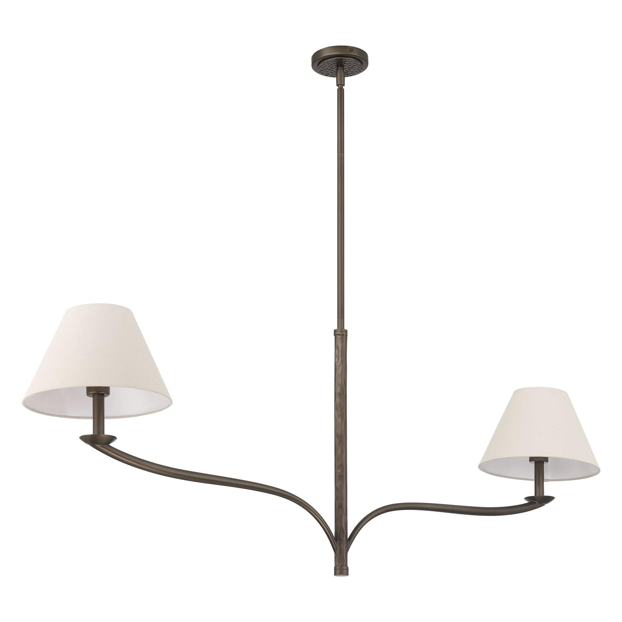 Shown in Forged Bronze finish and Natural shade