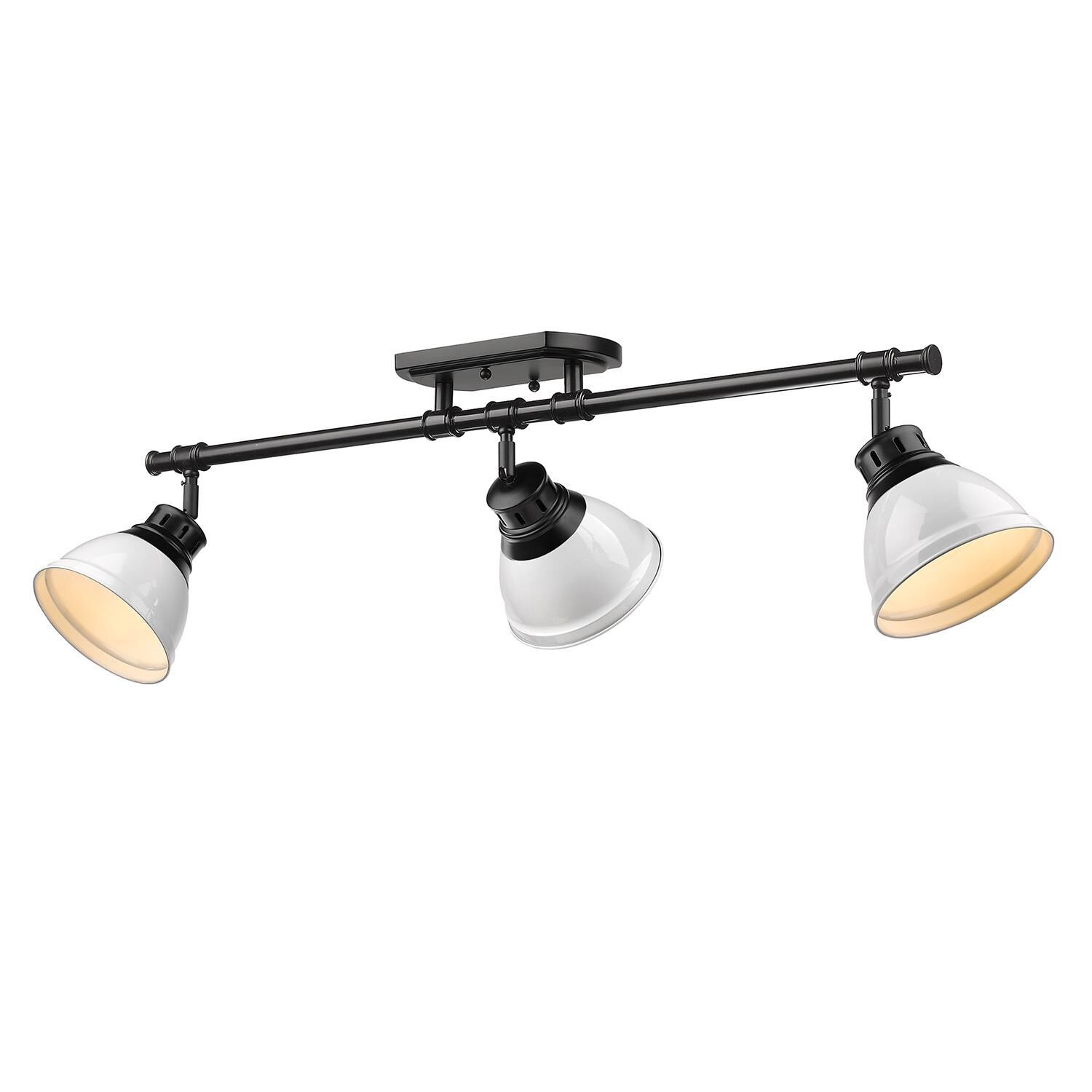 Shown in Black finish and White shade