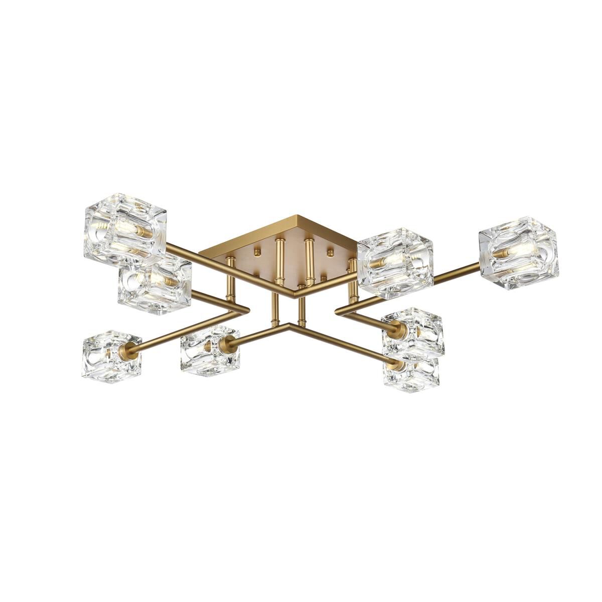 Lyra 32 Inch Semi Flush Mount by Elegant Lighting