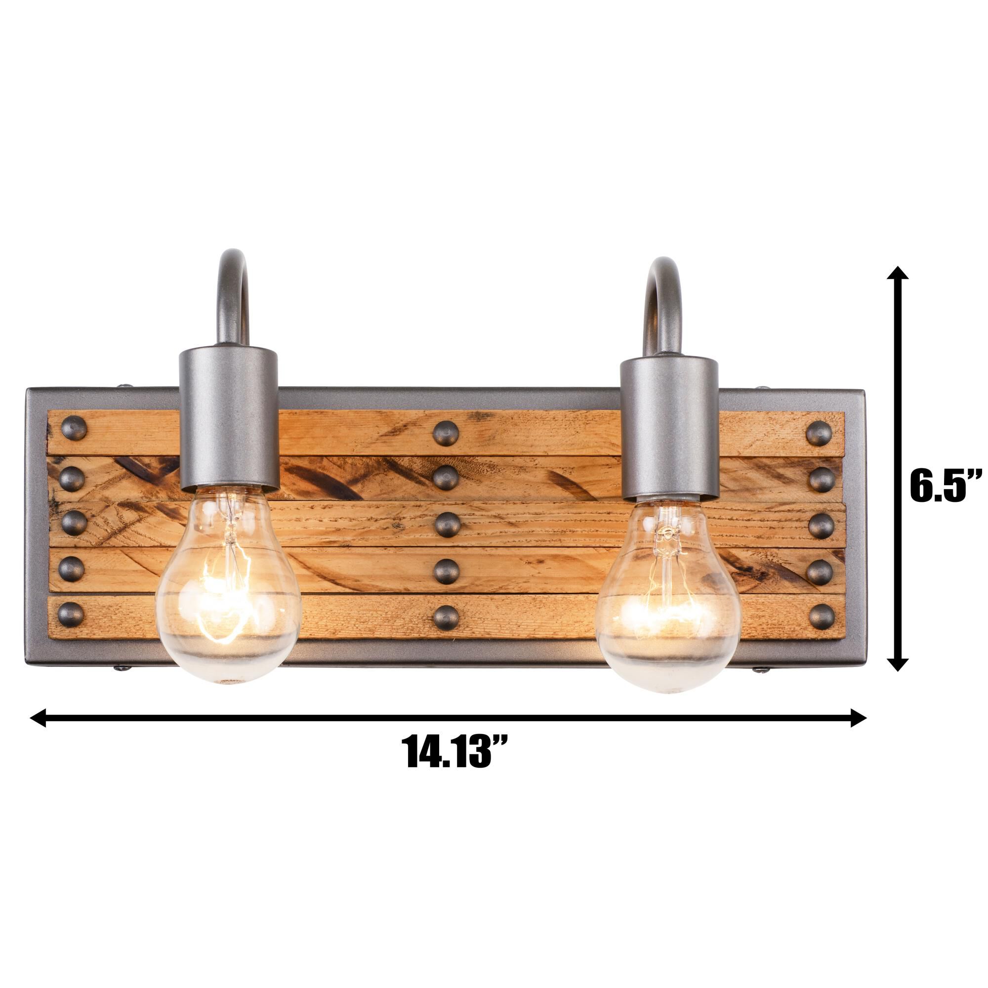 Shown in New Bronze -  Honey Wood finish