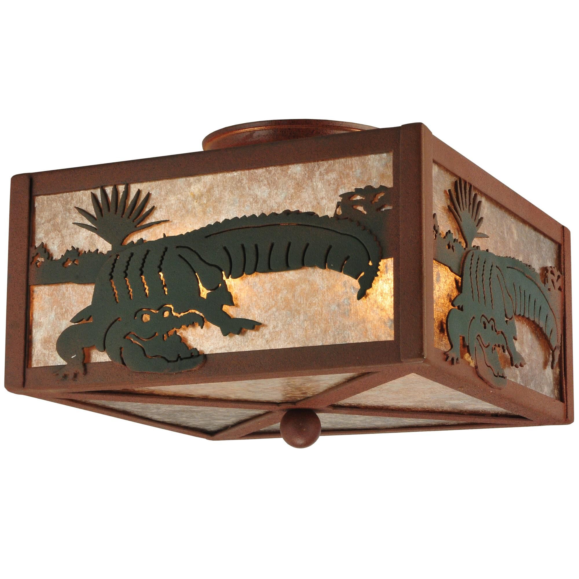 Alligator 1450 Inch 2 Light Flush Mount by Meyda Lighting