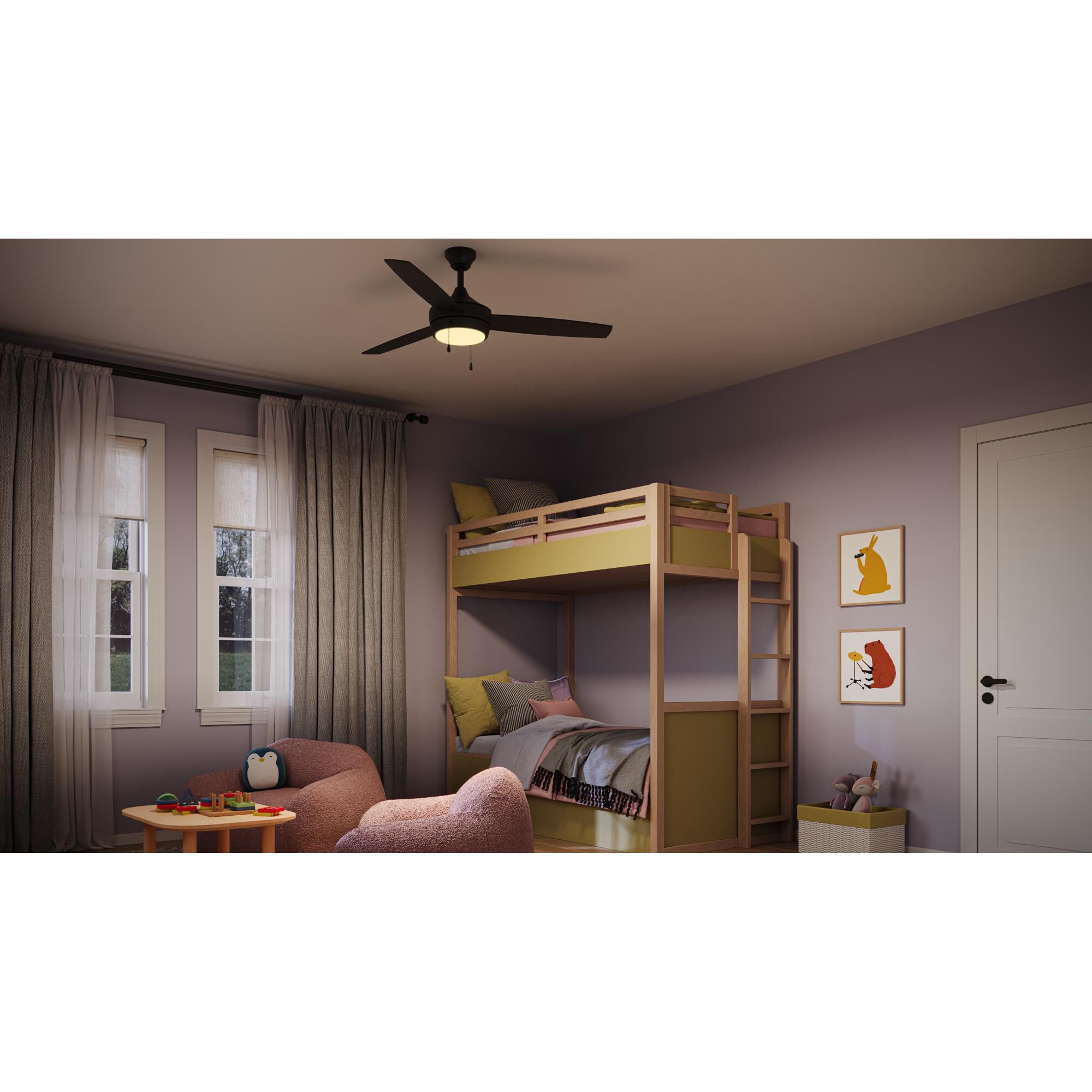 Nolyn 52 Inch Ceiling Fan with Light Kit by Progress Lighting