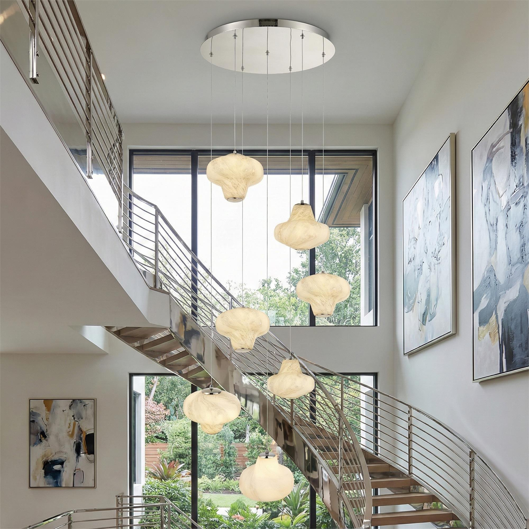 Solara 25 Inch Multi Light Pendant,