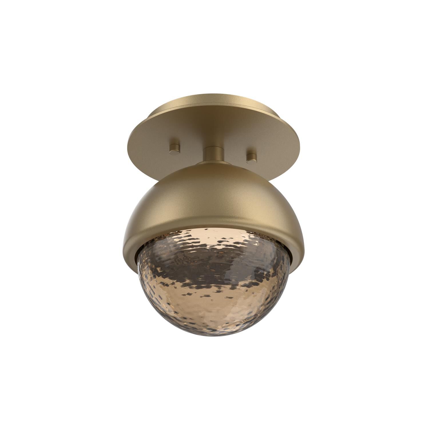 Shown in Gilded Brass finish and Bronze glass and Metal Shade Matching Finish accent