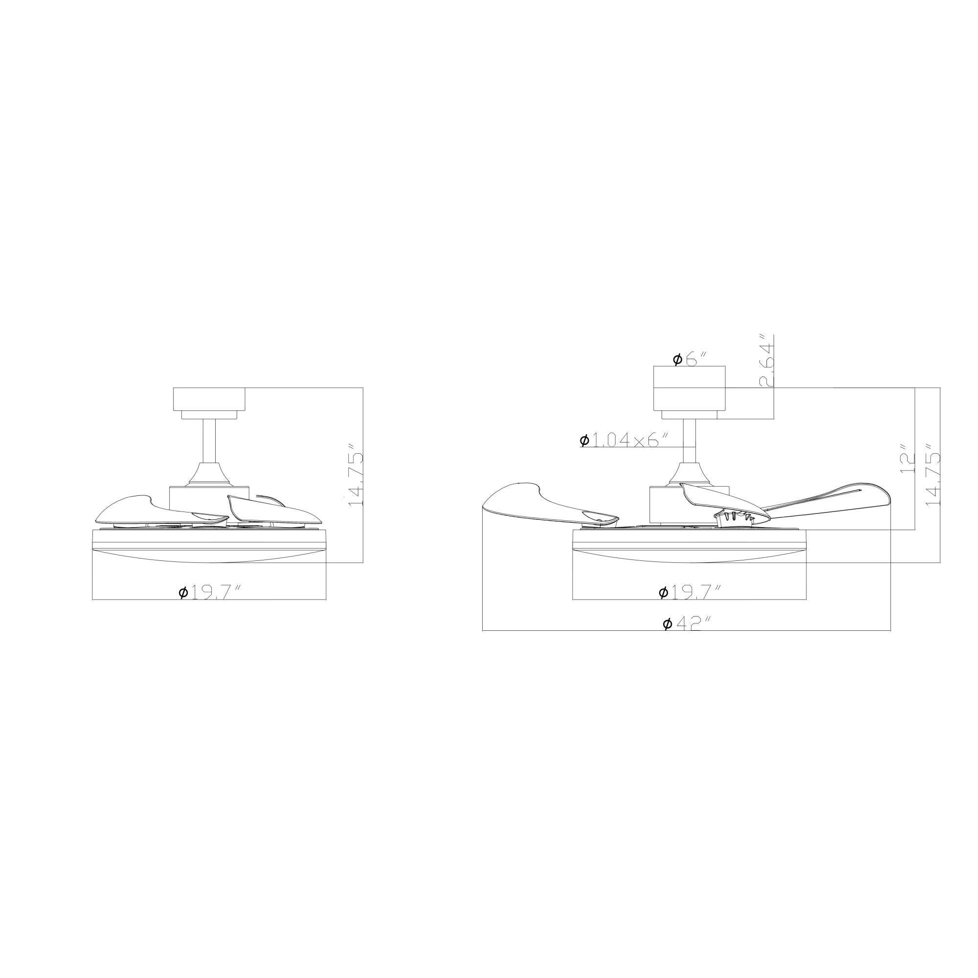 Fanway 42 Inch Ceiling Fan by Beacon Lighting