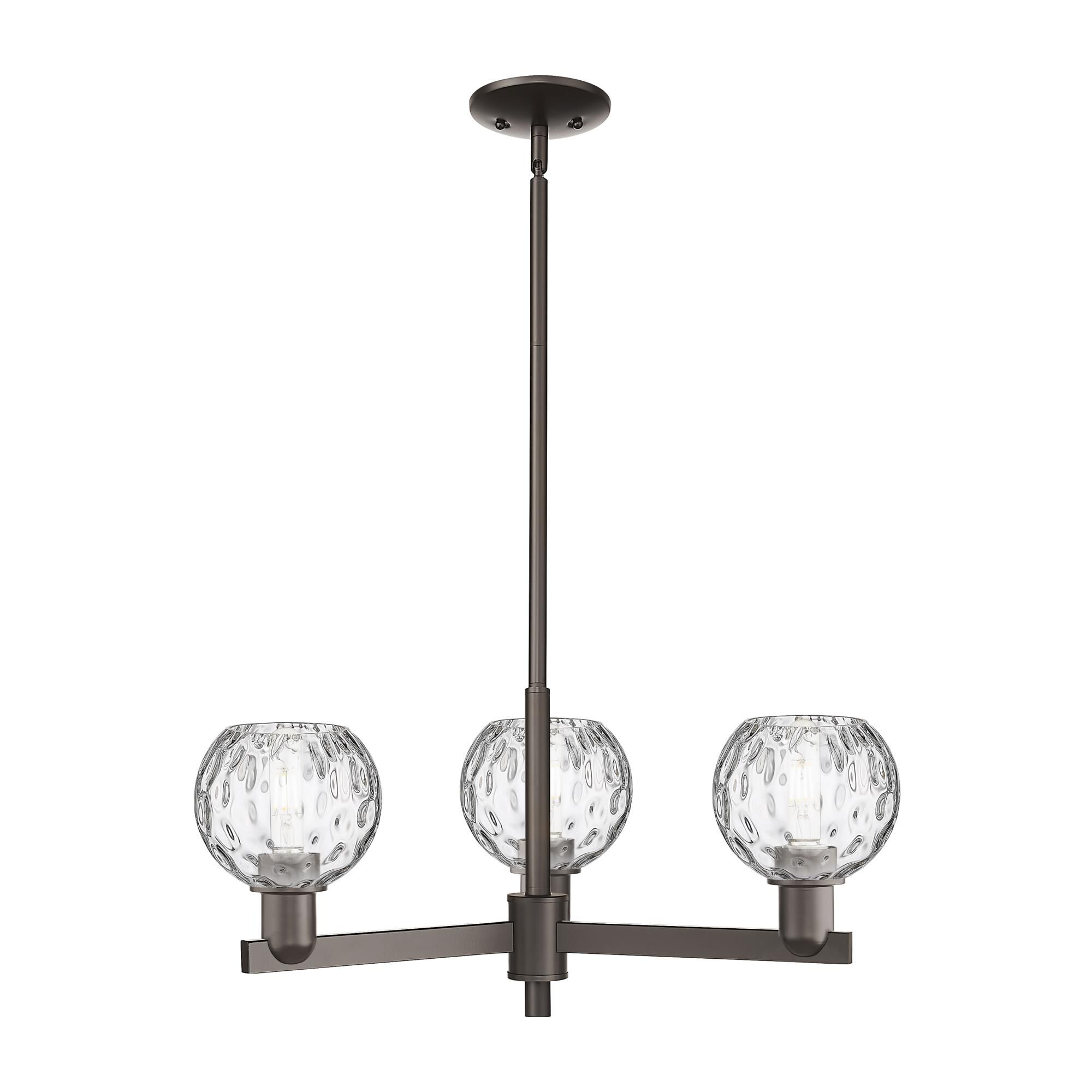 Shown in Oil Rubbed Bronze finish and Clear Water glass