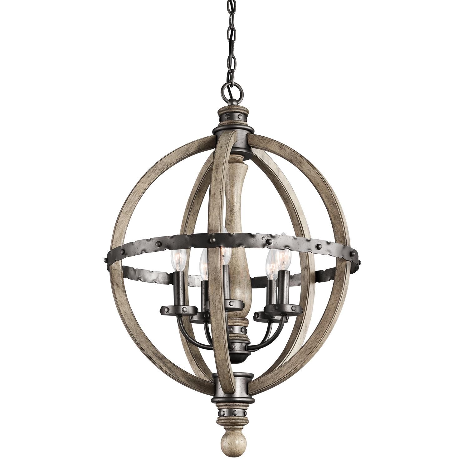 Evan 20 Inch 5 Light Mini Chandelier by Kichler Lighting