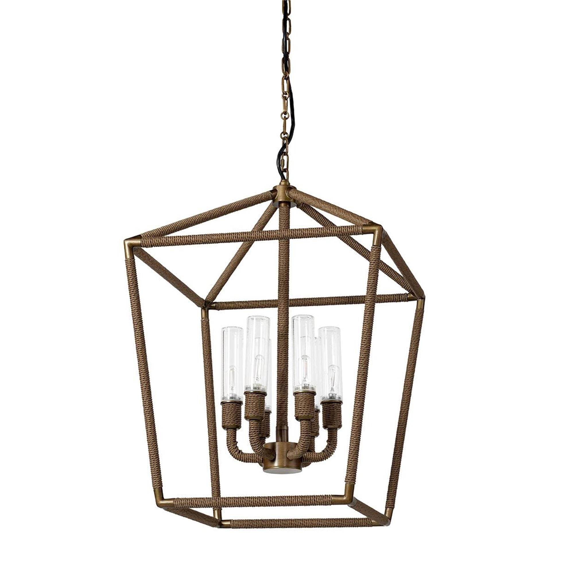 Hollister 20 Inch Outdoor Hanging Lantern by Palecek