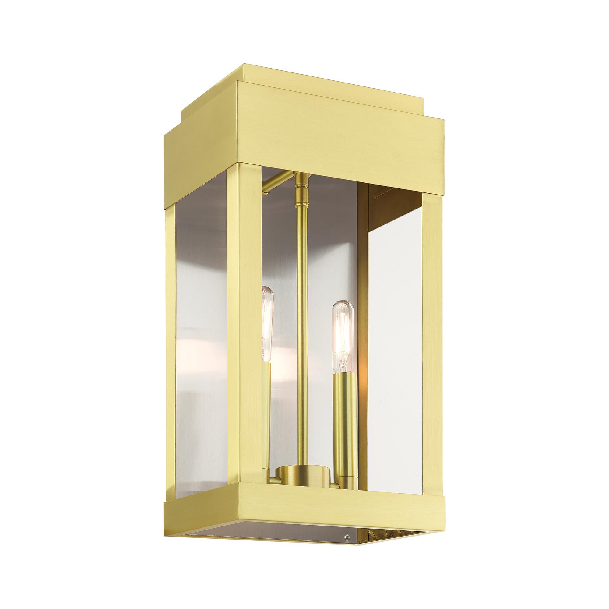 York 16 Inch Tall 2 Light Outdoor Wall Light by Livex Lighting