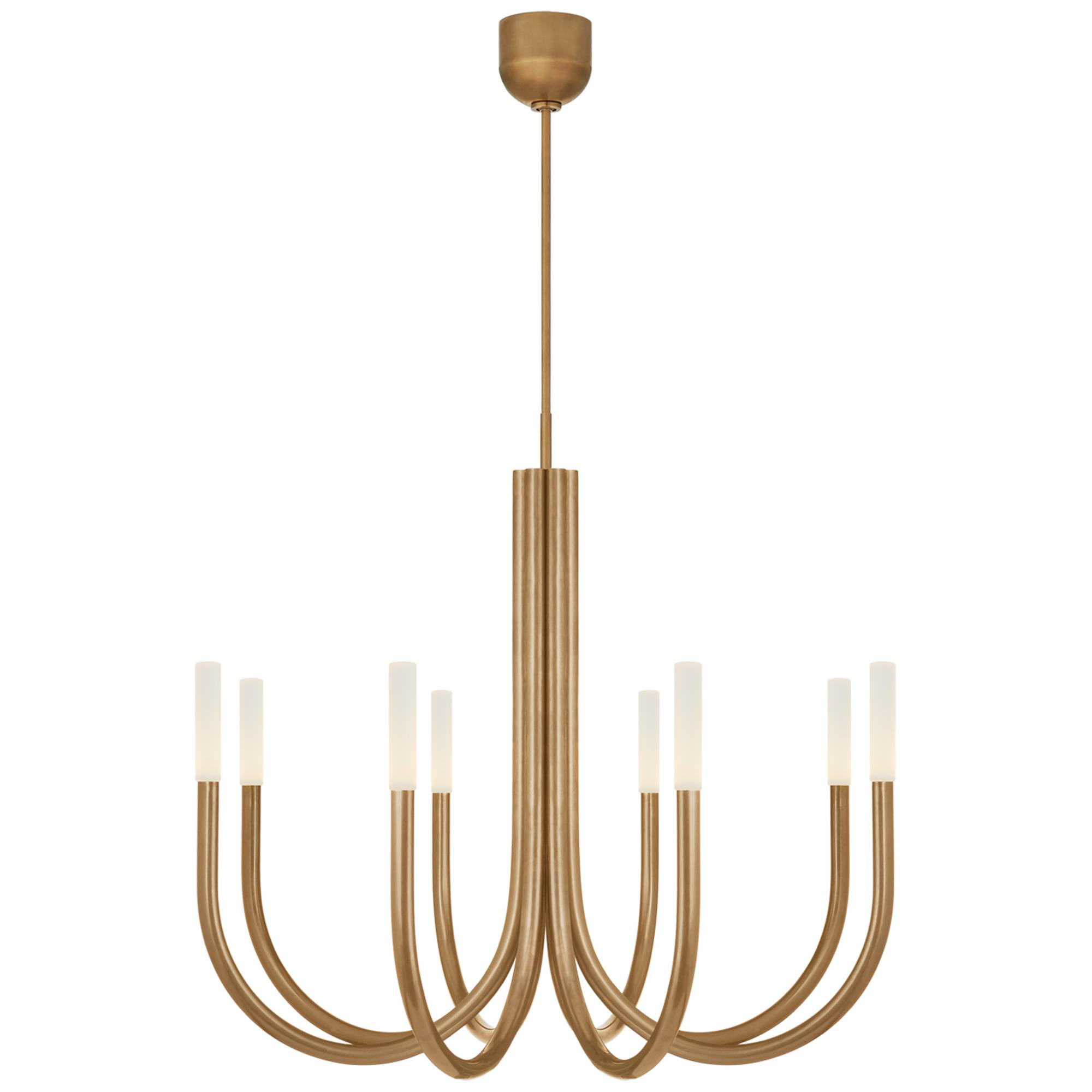 Shown in Antique-Burnished Brass finish and Etched Crystal glass
