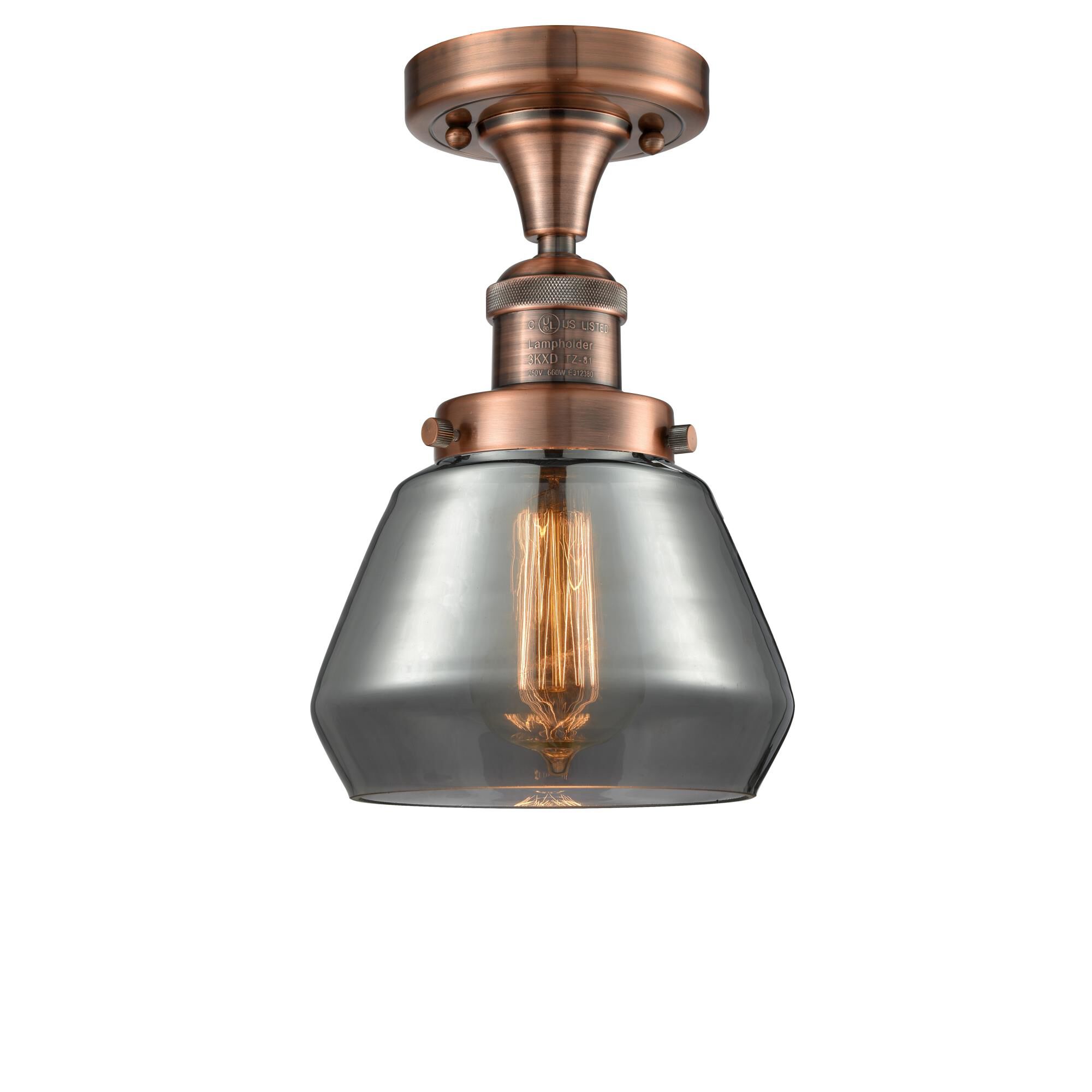 Bruno Marashlian Fulton 6 Inch 1 Light Semi Flush Mount by Innovations Lighting