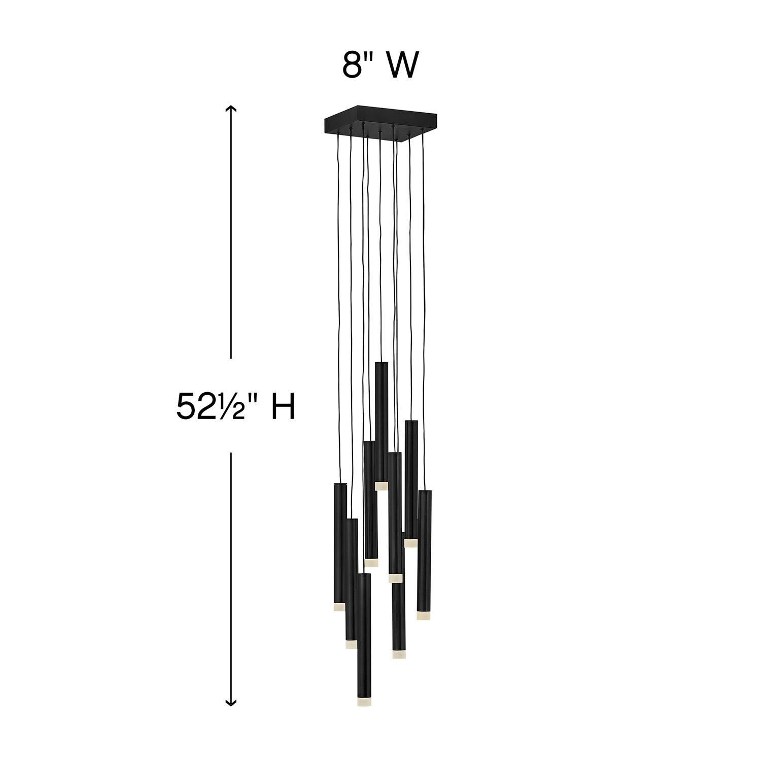 Harmony 8 Inch 9 Light LED Multi Light Pendant by Fredrick Ramond