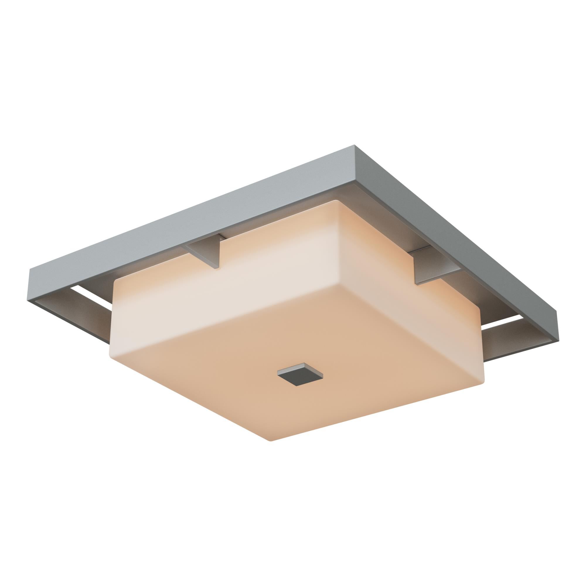 Shown in Coastal Burnished Steel finish and Opal glass and Coastal Burnished Steel accent