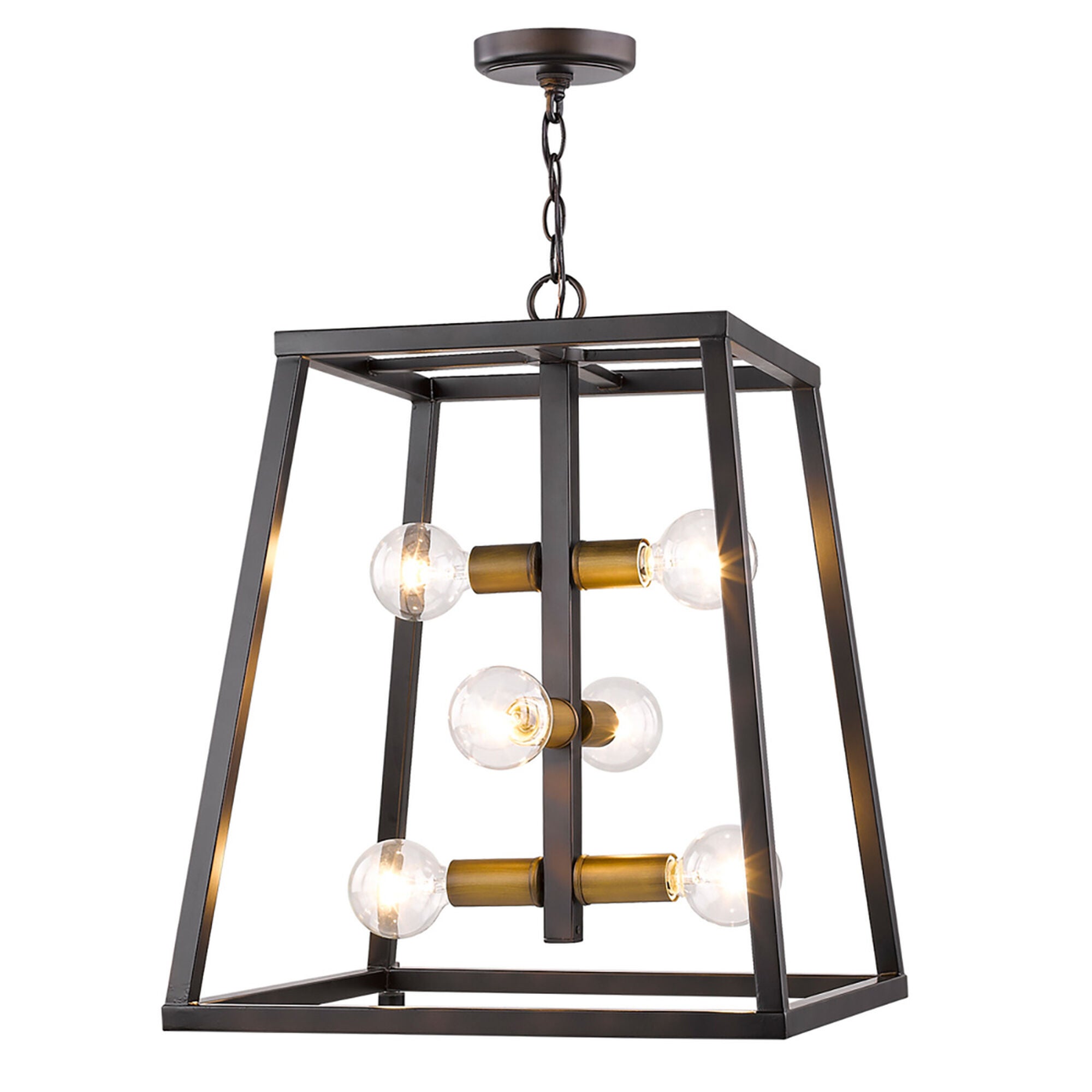 Shown in Oil Rubbed Bronze finish and -- glass and -- shade