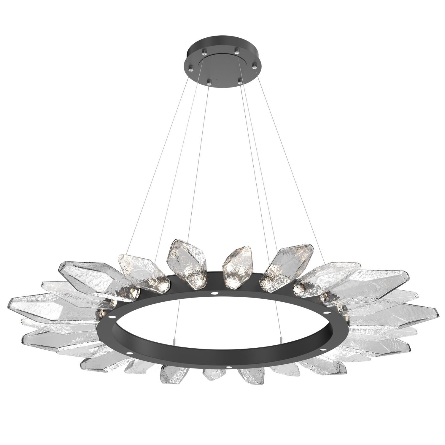 Rock Crystal 56 Inch 30 Light LED Chandelier by Hammerton Studio