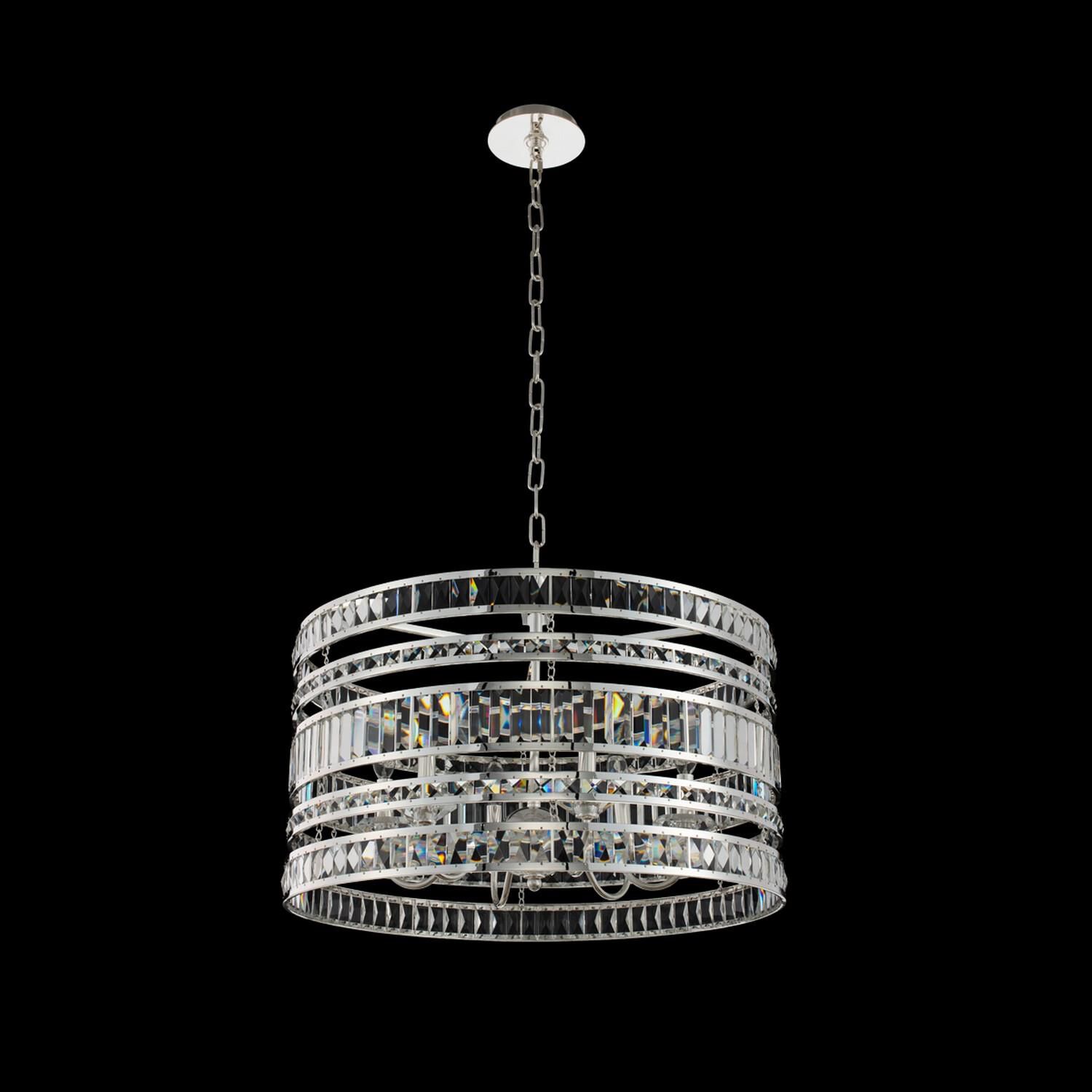 Shown in Polished Silver finish and Firenze crystal