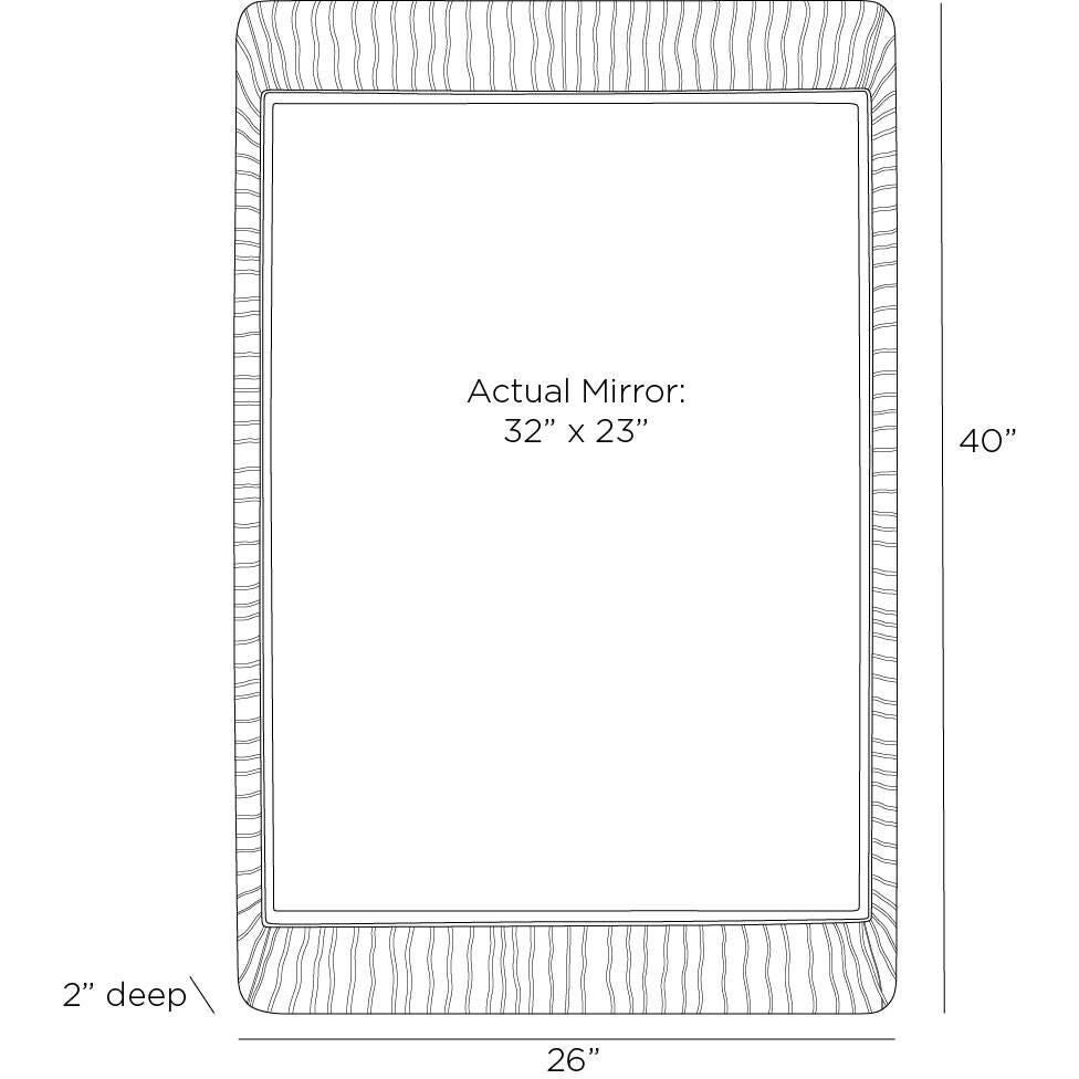 Hart 40 Inch Decorative Mirror by Arteriors Home