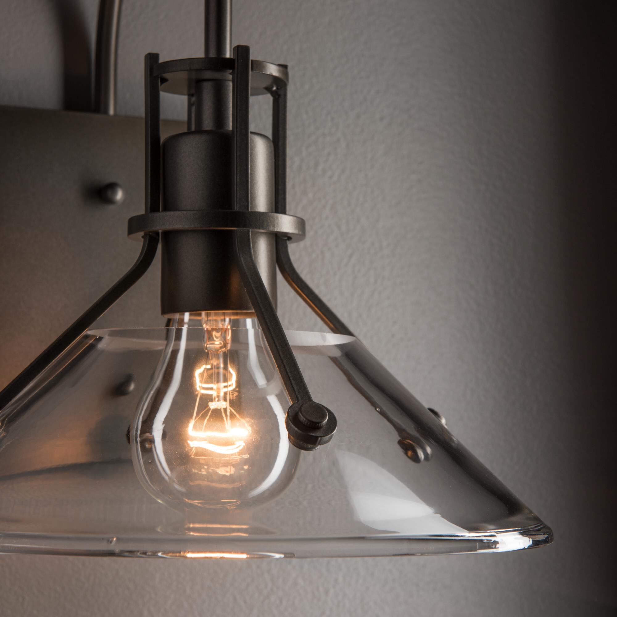 Shown in Coastal Dark Smoke finish and Clear glass