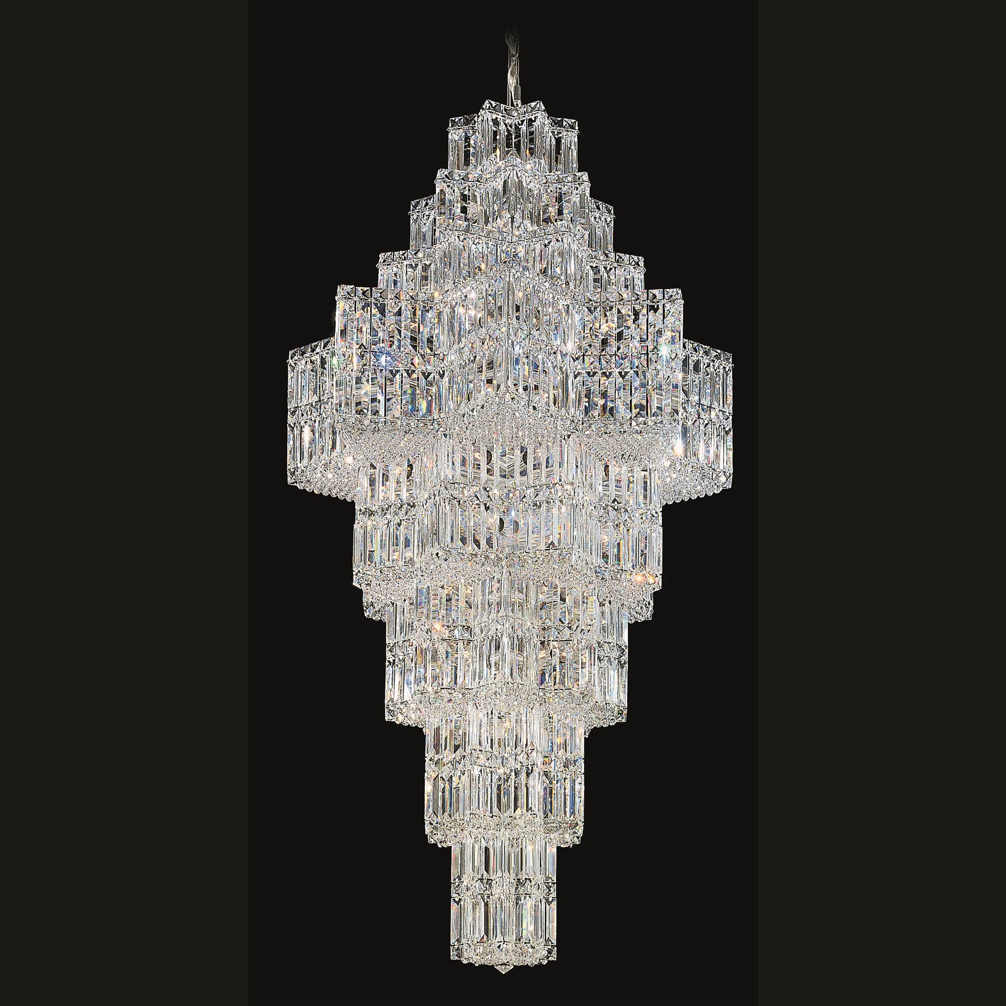 Shown in Silver finish and Clear Optic crystal