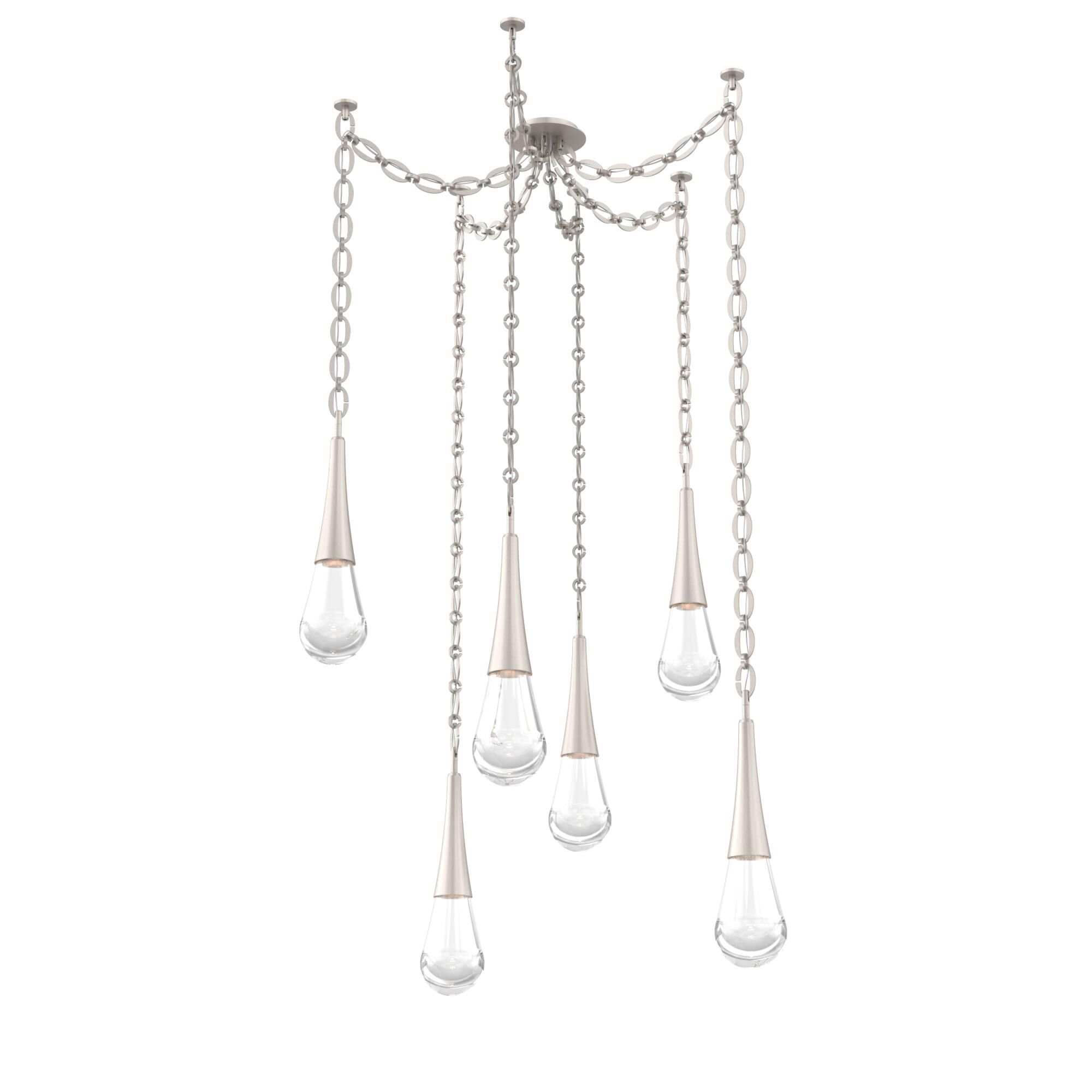 Shown in Beige Silver finish and Clear glass