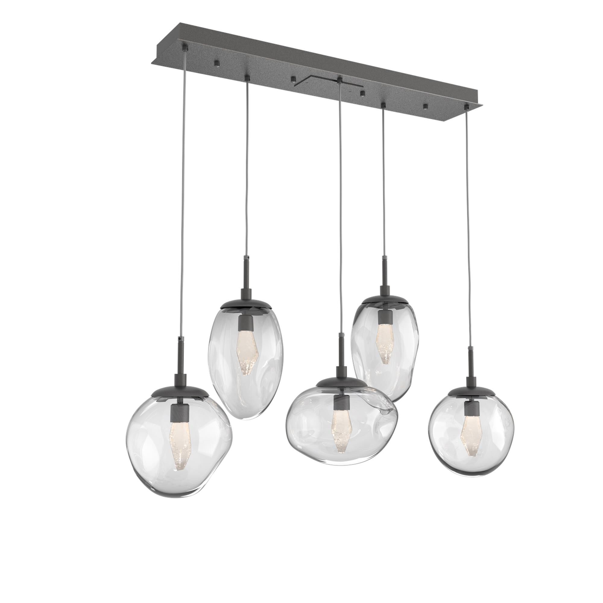 Shown in Graphite finish and Geo Inner And Clear Outer glass