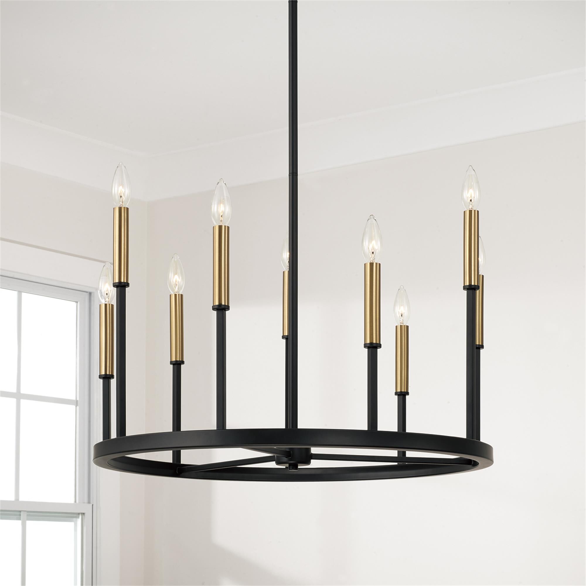 Shown in Espresso And Brass finish