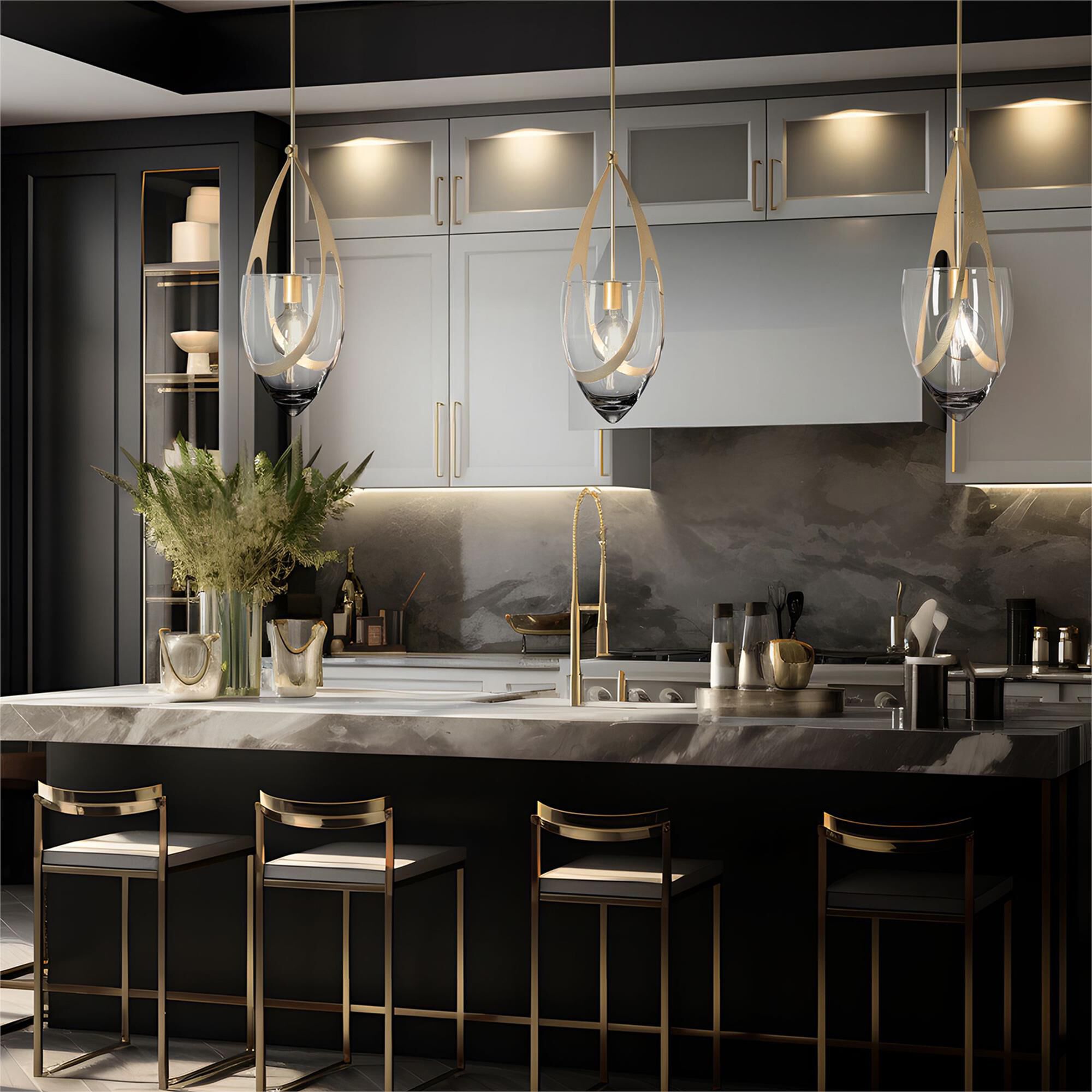 Shown in Modern Brass finish