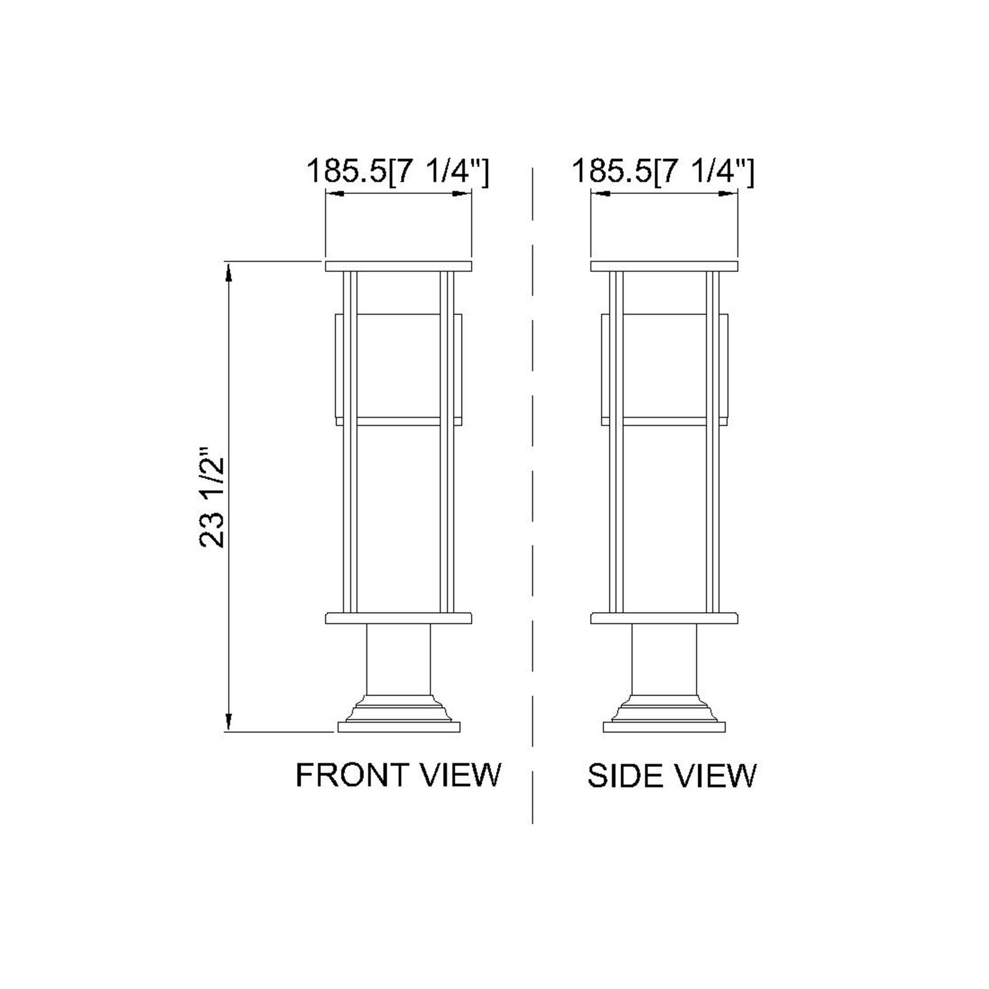 Z-Lite Luca 29 Inch Tall LED Outdoor Pier Lamp