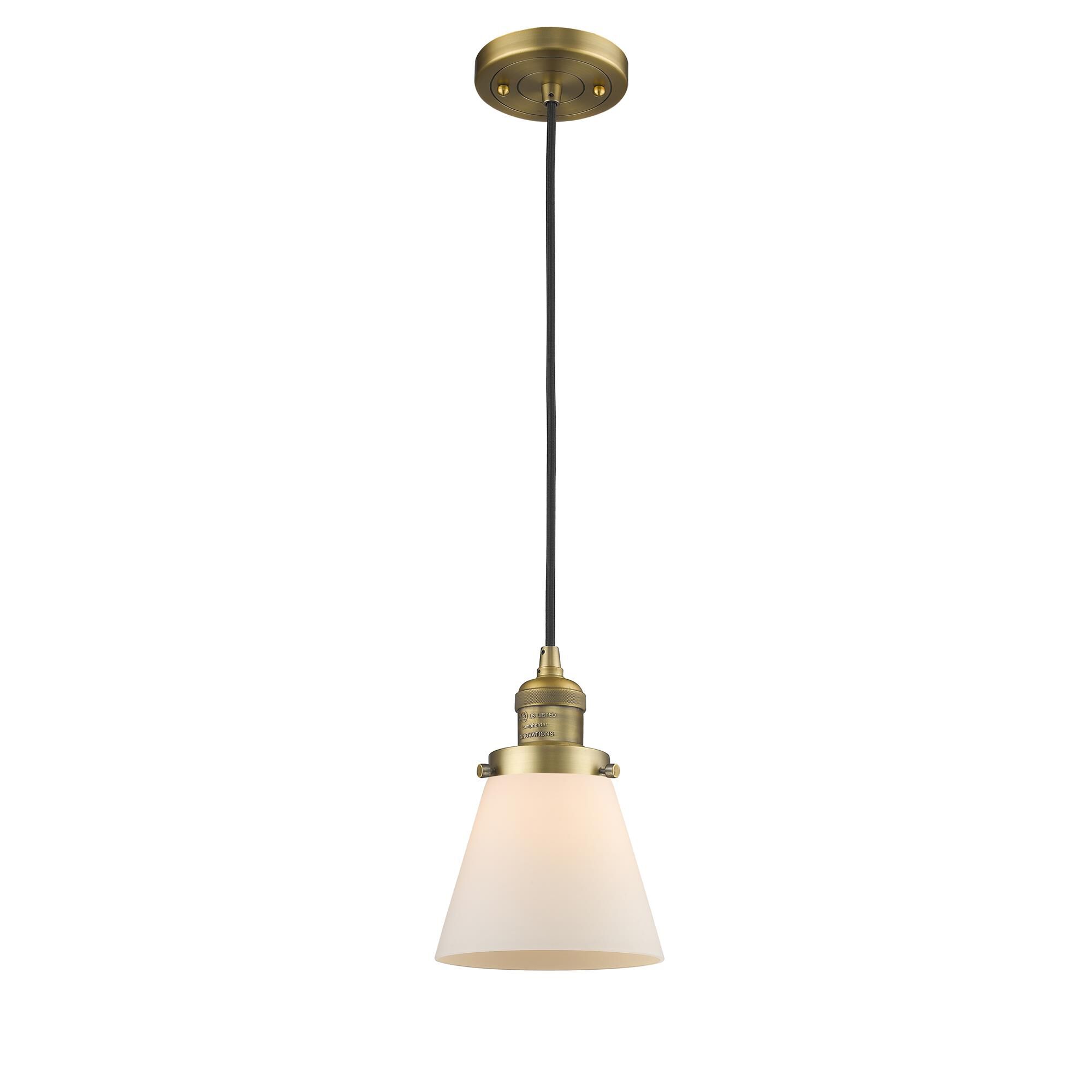 Bruno Marashlian Small Cone 6 Inch Mini Pendant by Innovations Lighting