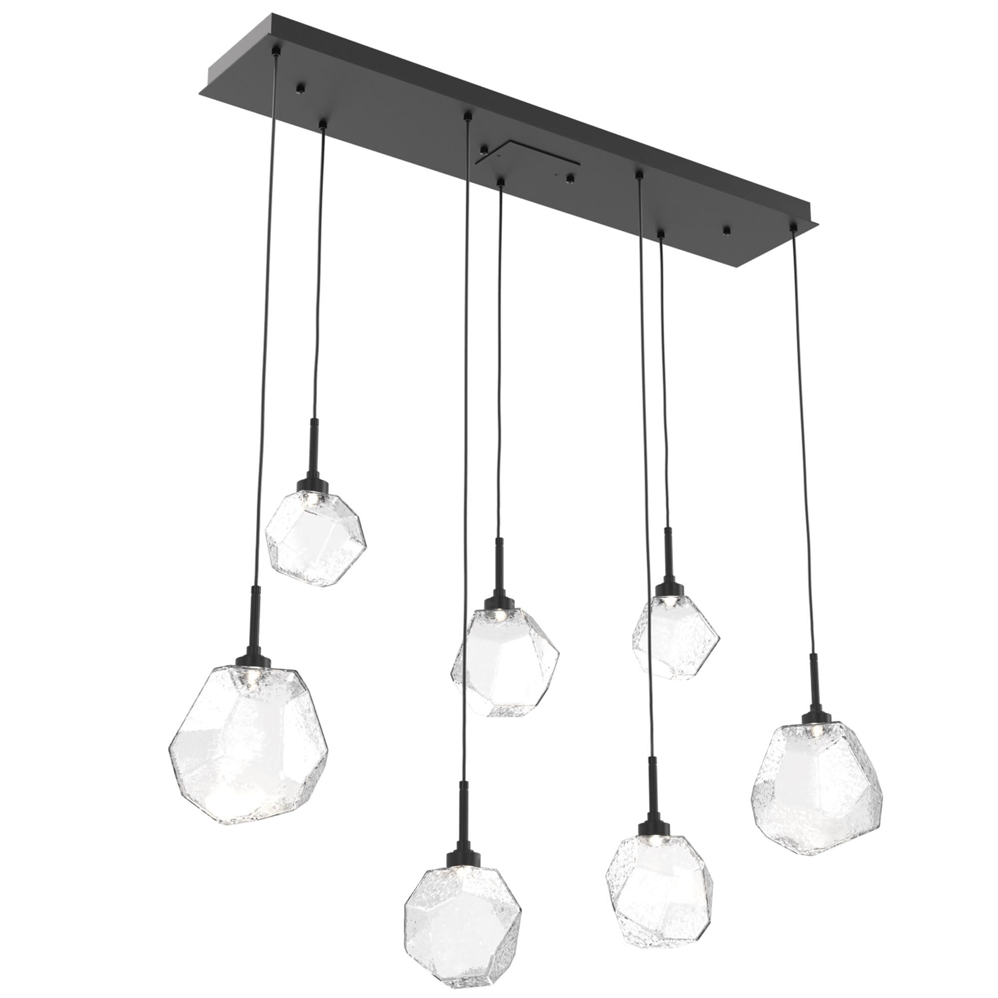 Shown in Matte Black finish and Clear glass
