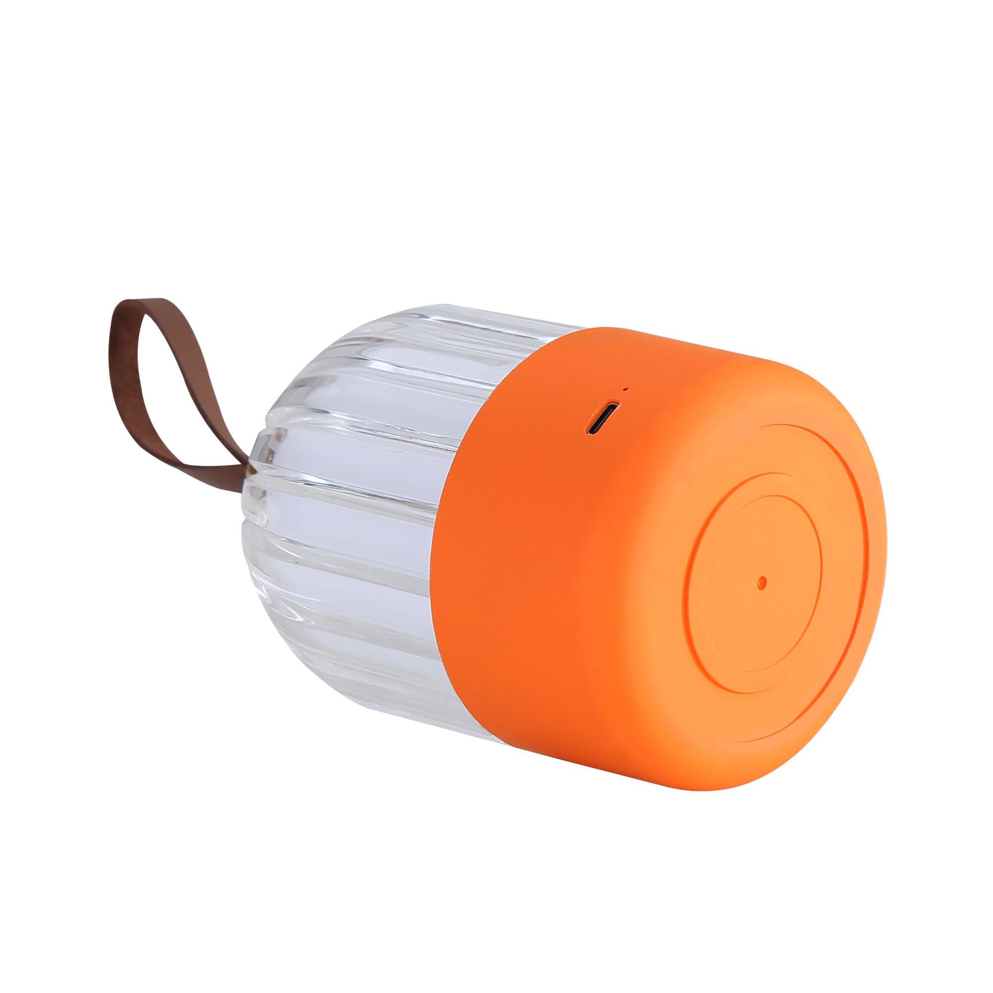 Shown in Matte Orange finish and Clear glass