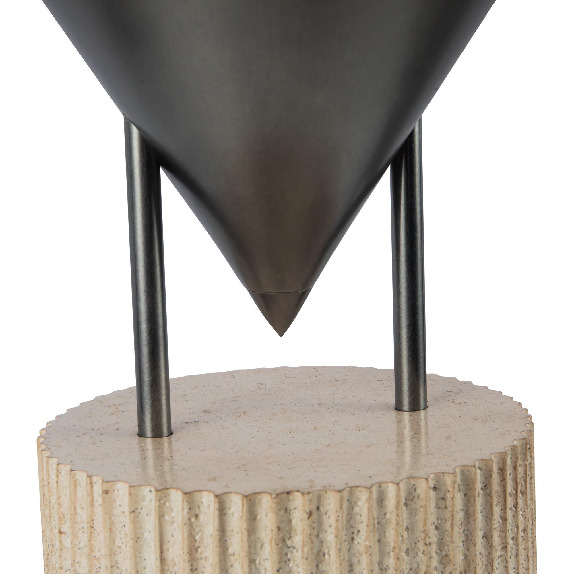 Shown in Aged Steel finish and Steel shade