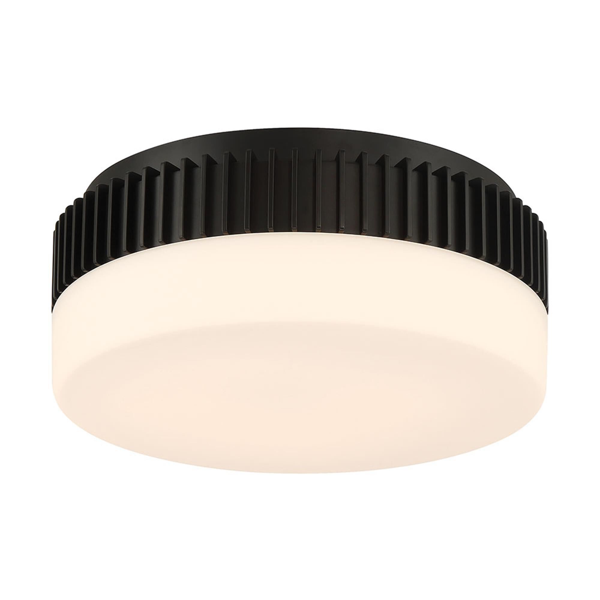 Shown in Matte Black finish and Opal Etched glass