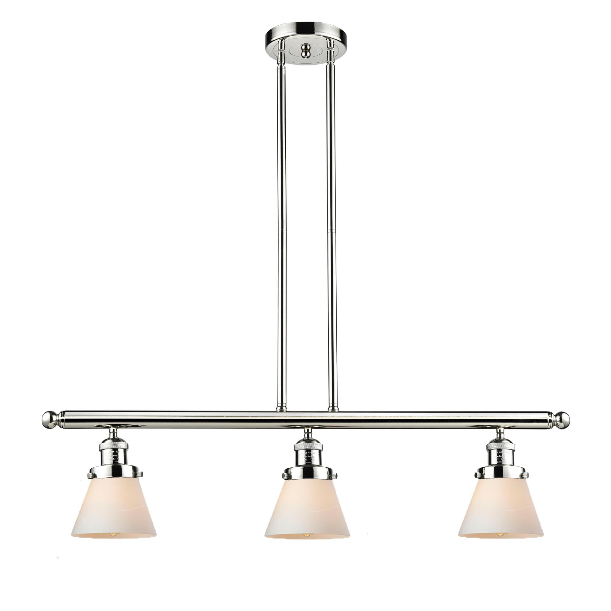 Bruno Marashlian Small Cone 36 Inch 3 Light Linear Suspension Light by Innovations Lighting