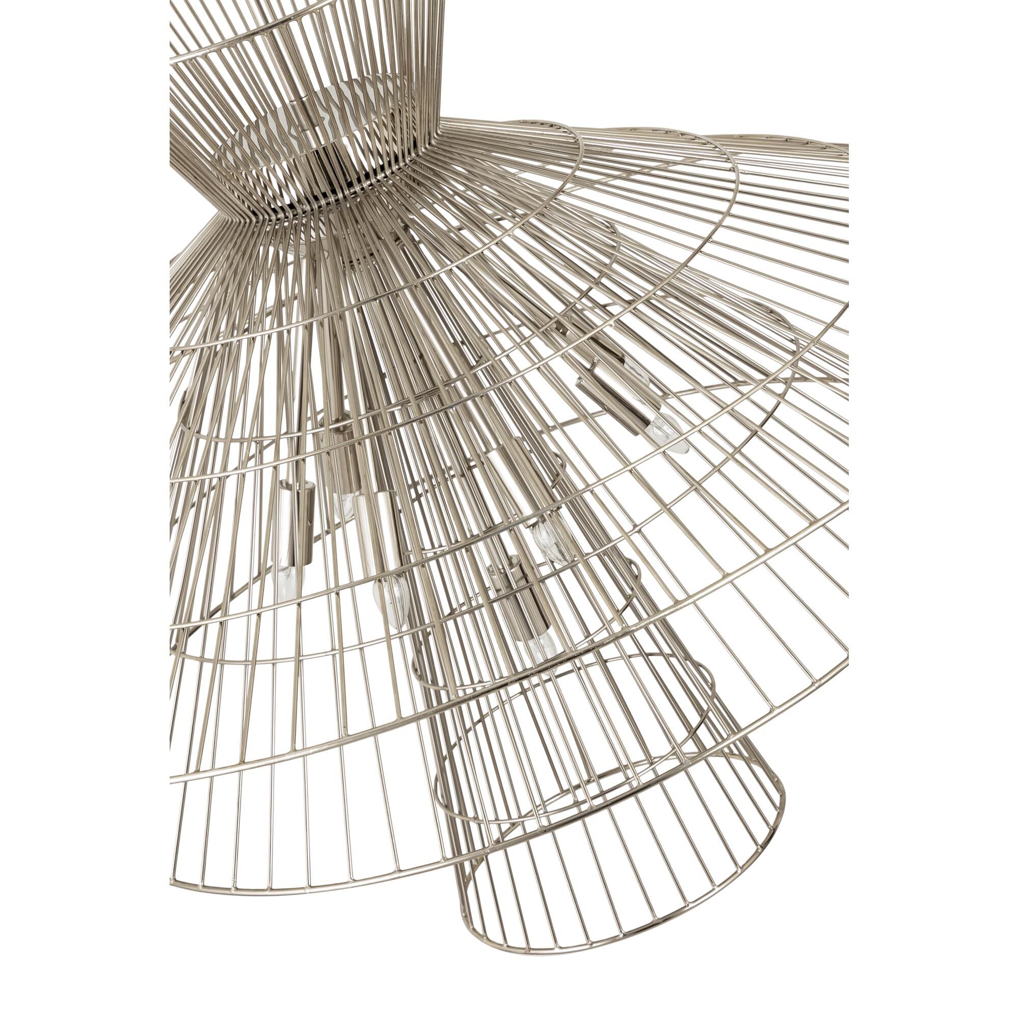 Shown in Polished Nickel finish and Iron glass and Iron shade