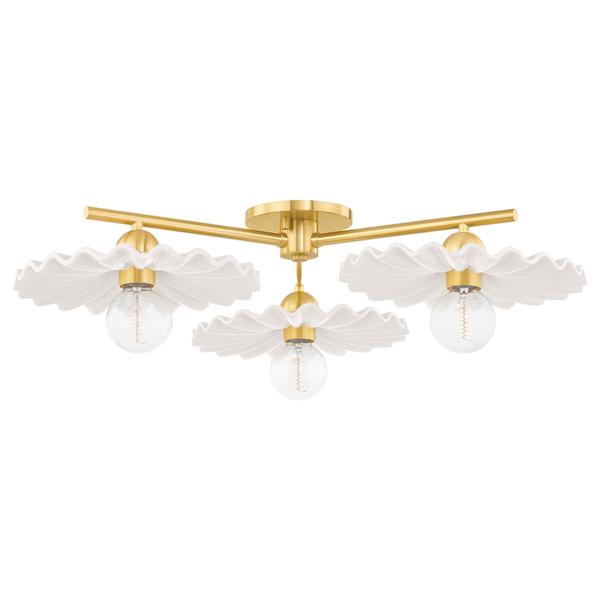 Tinsley 12 Inch Semi Flush Mount,