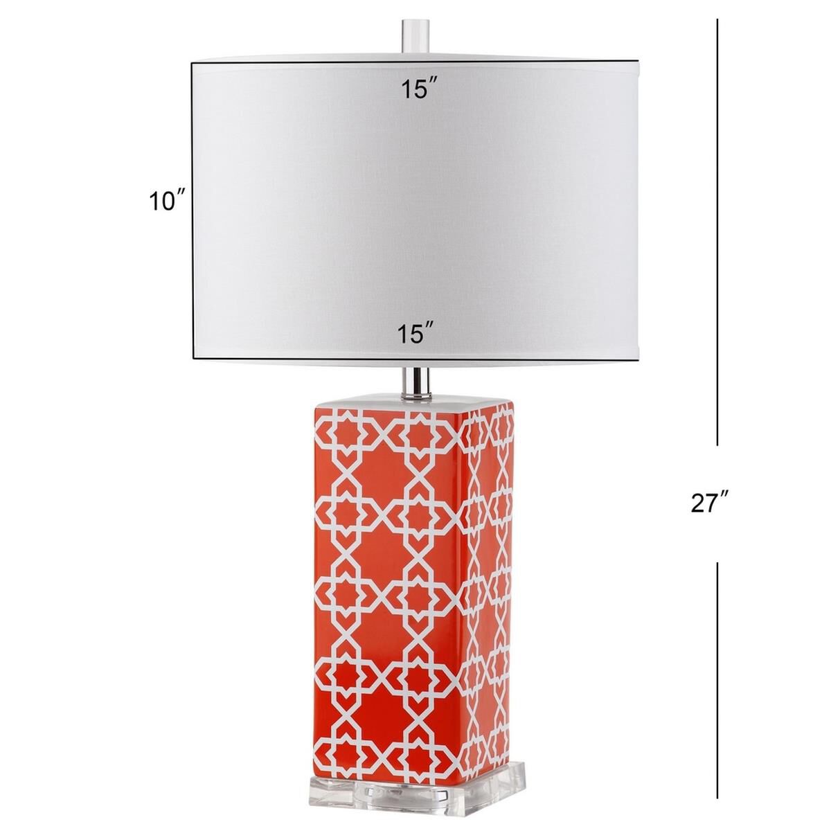 Quatrefoil 27 Inch Table Lamp by Safavieh