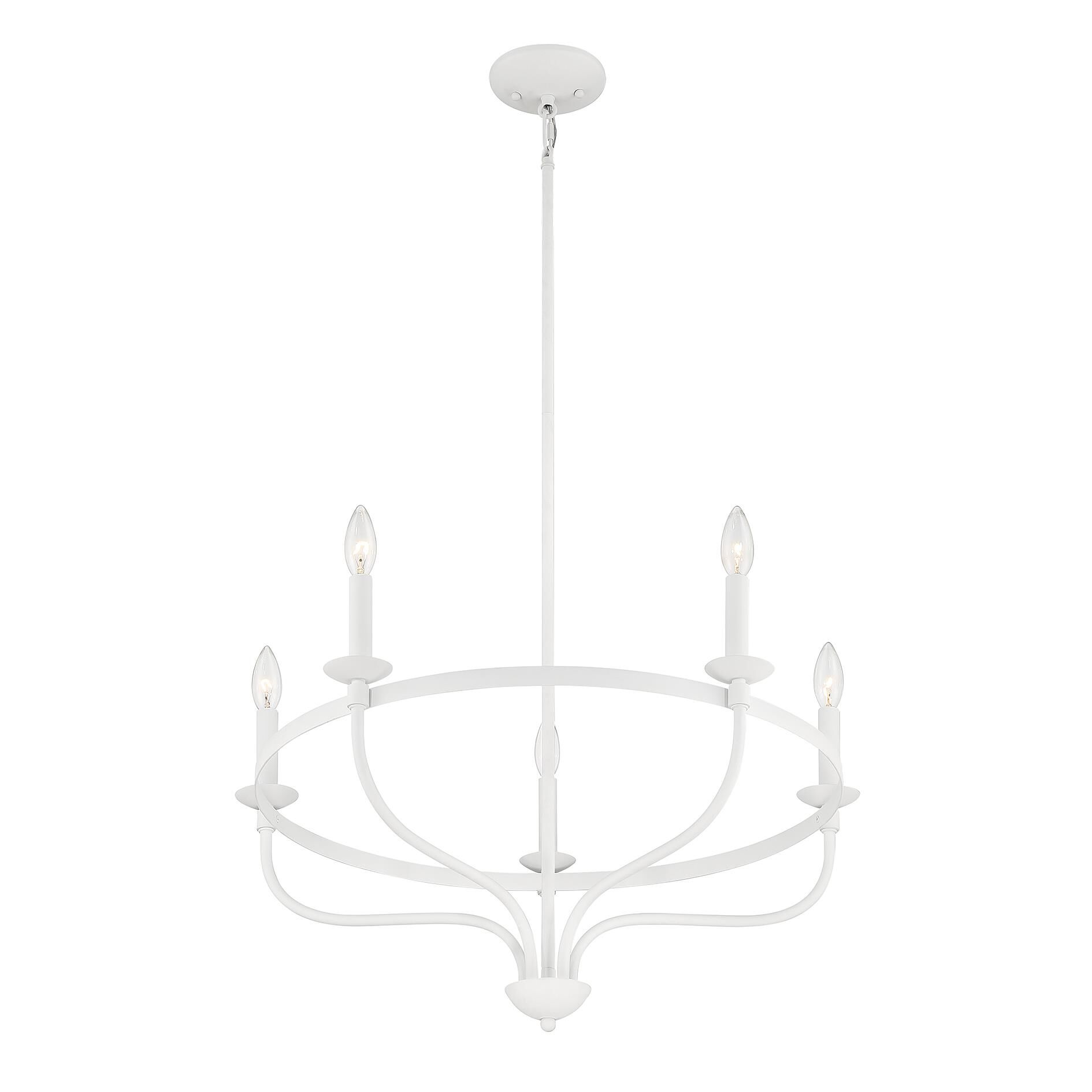 26 Inch 5 Light LED Chandelier by Meridian Lighting