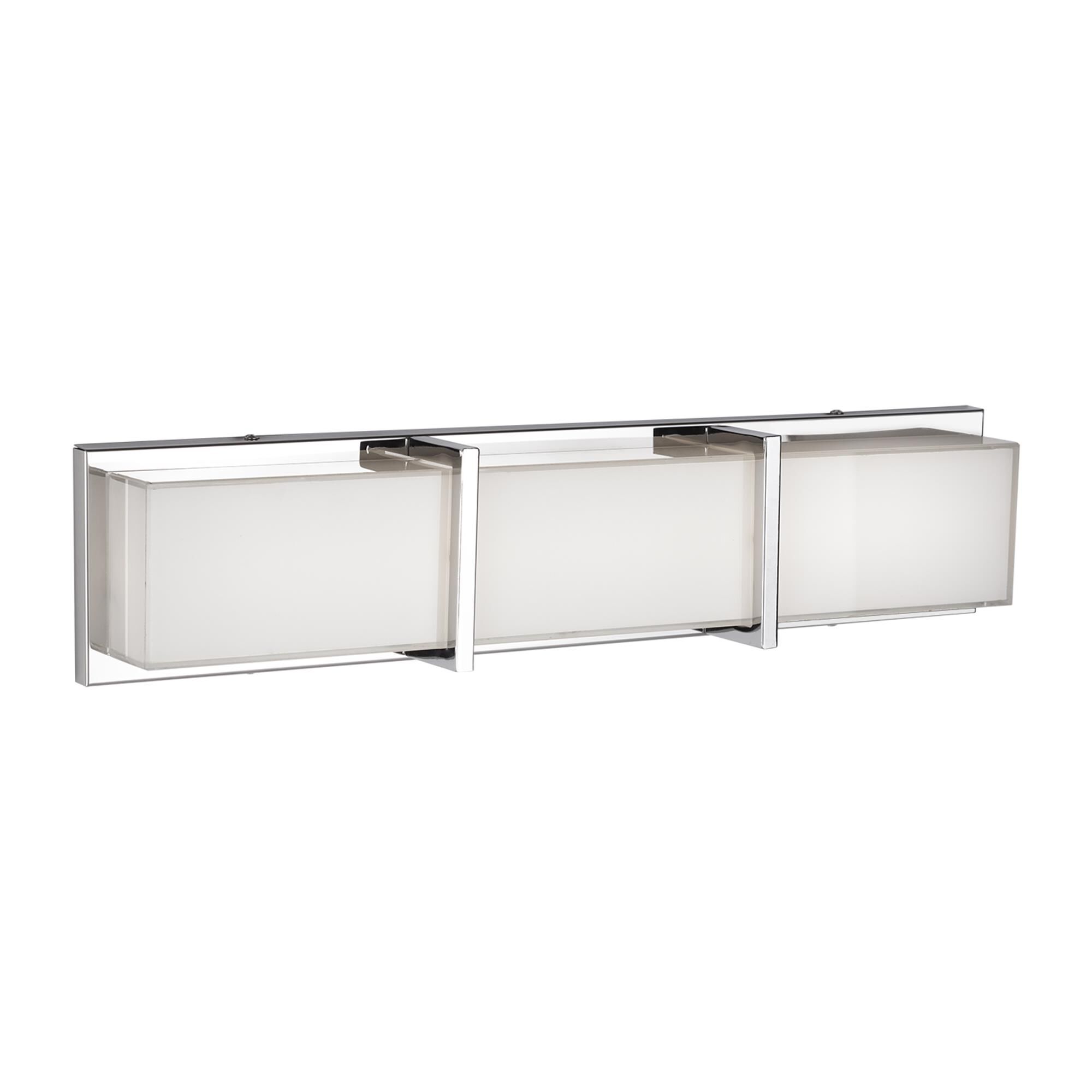 Shown in Chrome finish and Frosted glass