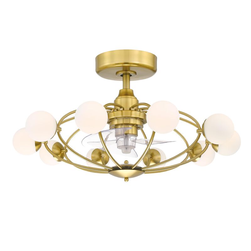 Kerring 14 Inch Chandelier Ceiling Fan with Light Kit by Fanimation