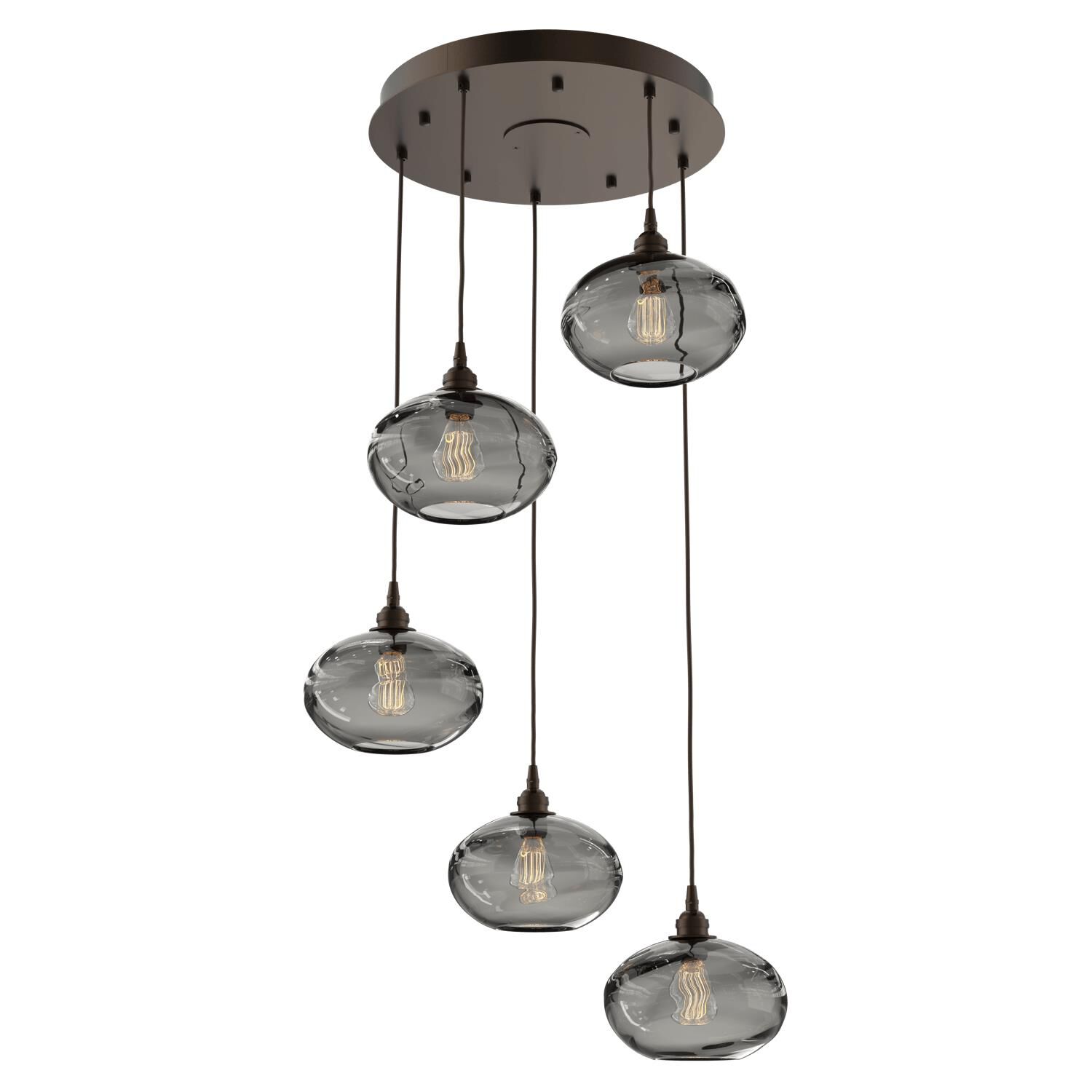 Coppa 22 Inch 5 Light Multi Light Pendant by Hammerton Studio