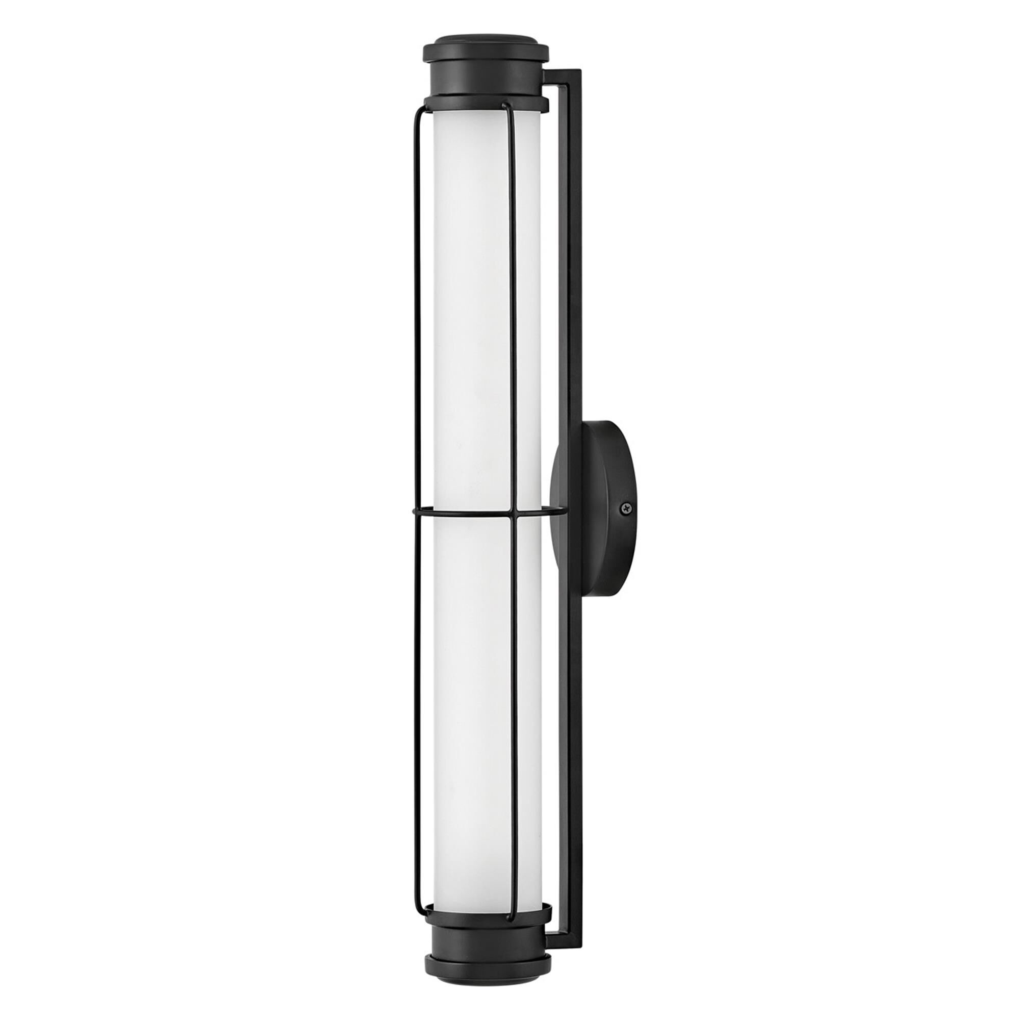Shown in Black finish and Etched Opal glass