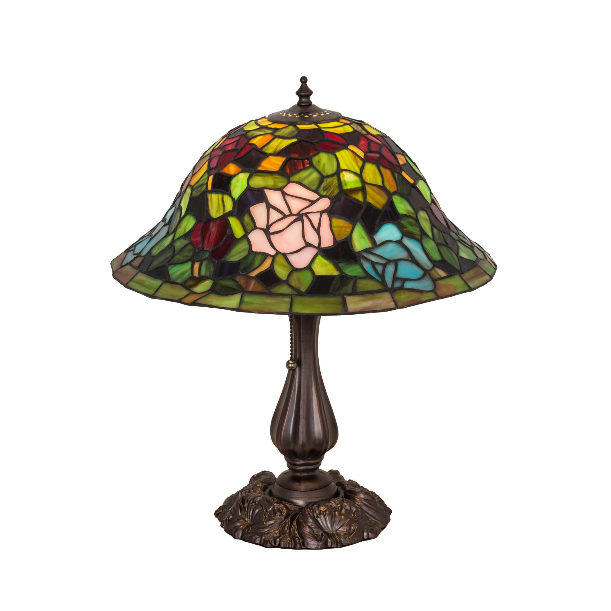 Tiffany Rosebush 18 Inch Table Lamp by Meyda Lighting