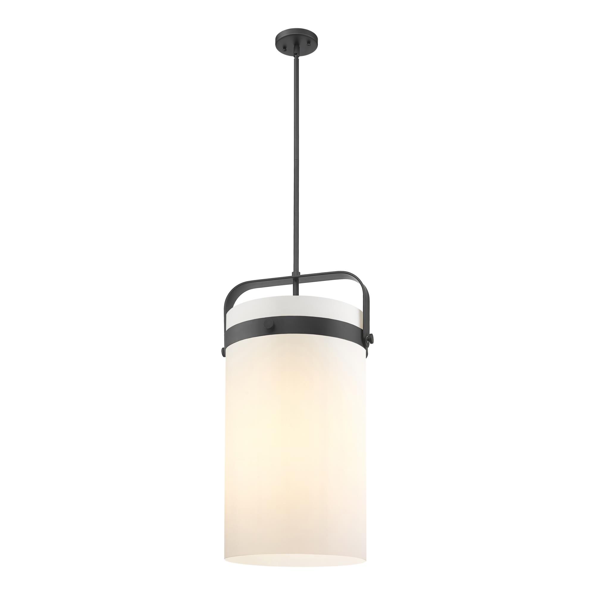 Shown in Matte Black finish and Matte White glass