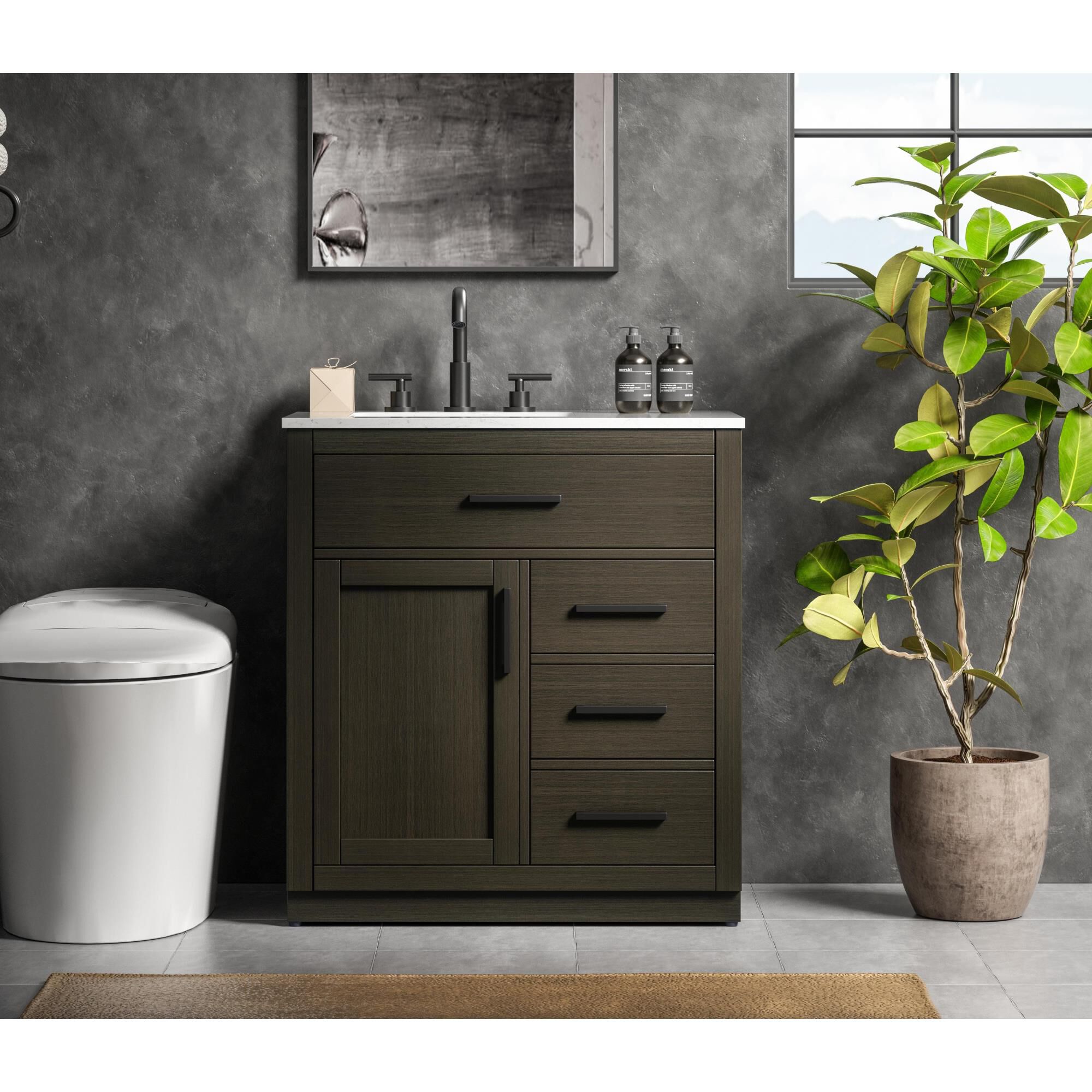 Alden 32 Inch Bath Vanity by Elegant Dcor