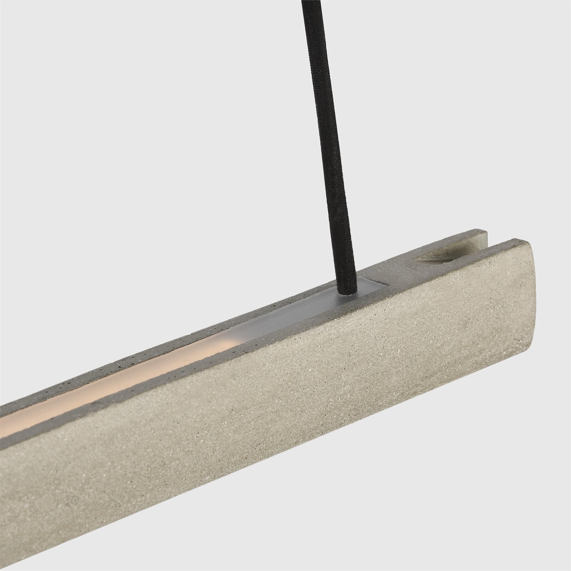 Shown in Honed Concrete finish and Concrete shade